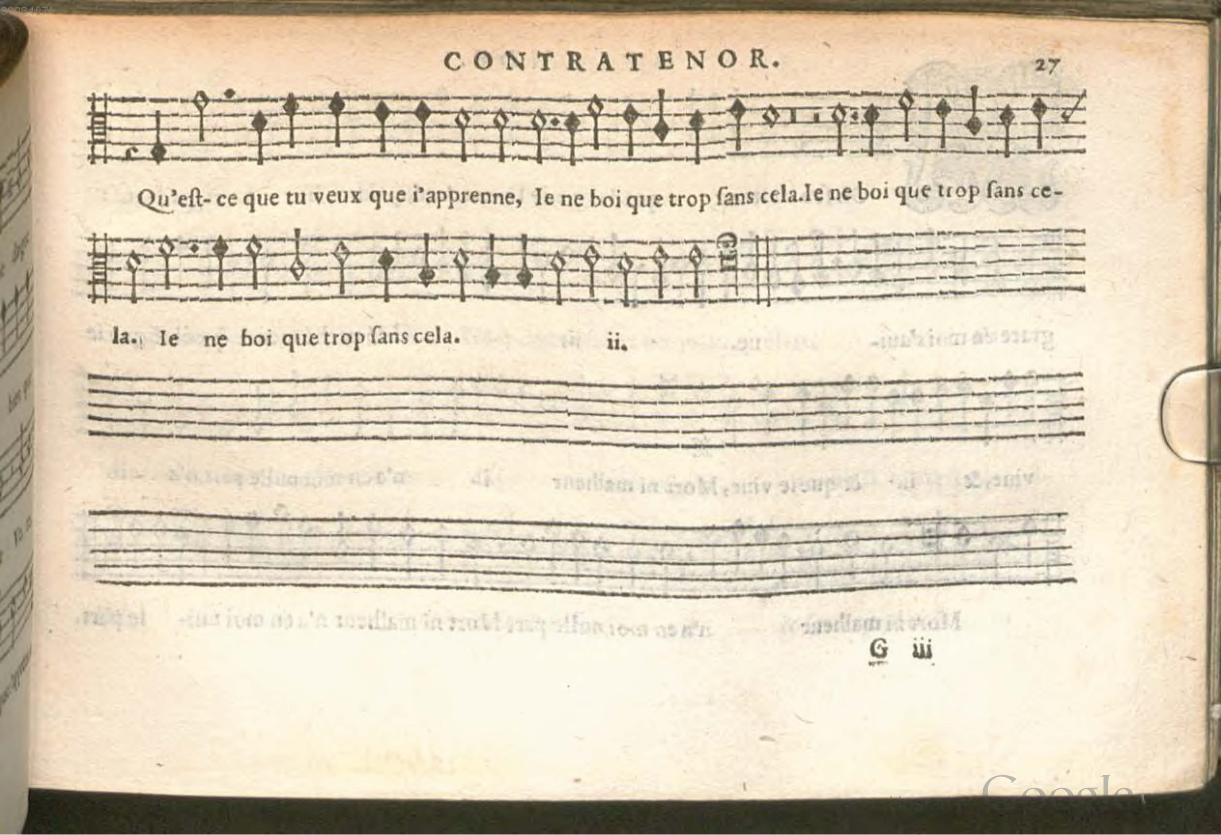 1576 - [Pierre de Saint-André] - Trésor de musique d’Orlande de Lassus Contratenor - BSB Munich