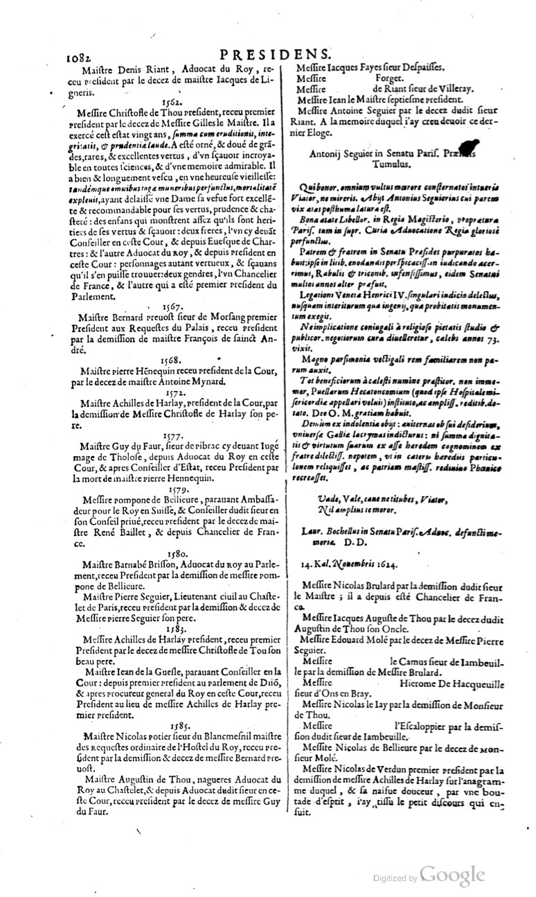 1629 - Veuve Nicolas Buon - Trésor du droit français (29620 T. 2) - BM Lyon