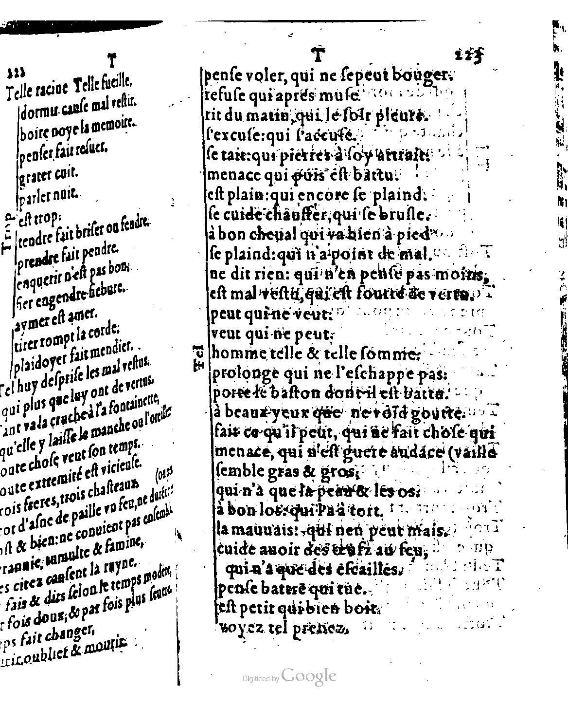 1582 - Nicolas Bonfons - Trésor des sentences dorées - BM Lyon 1582 - Nicolas Bonfons - Trésor des sentences dorées - BM Lyon