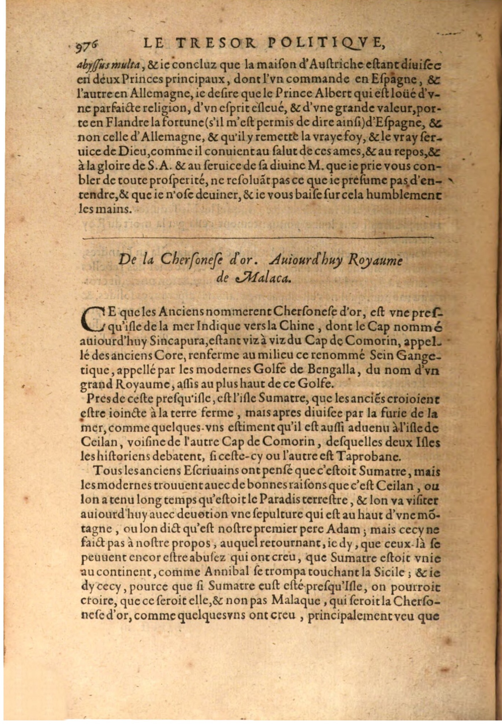 1608 - Nicolas Du Fossé - Trésor politique - BSB Munich 1608 - Nicolas Du Fossé - Trésor politique - BSB Munich