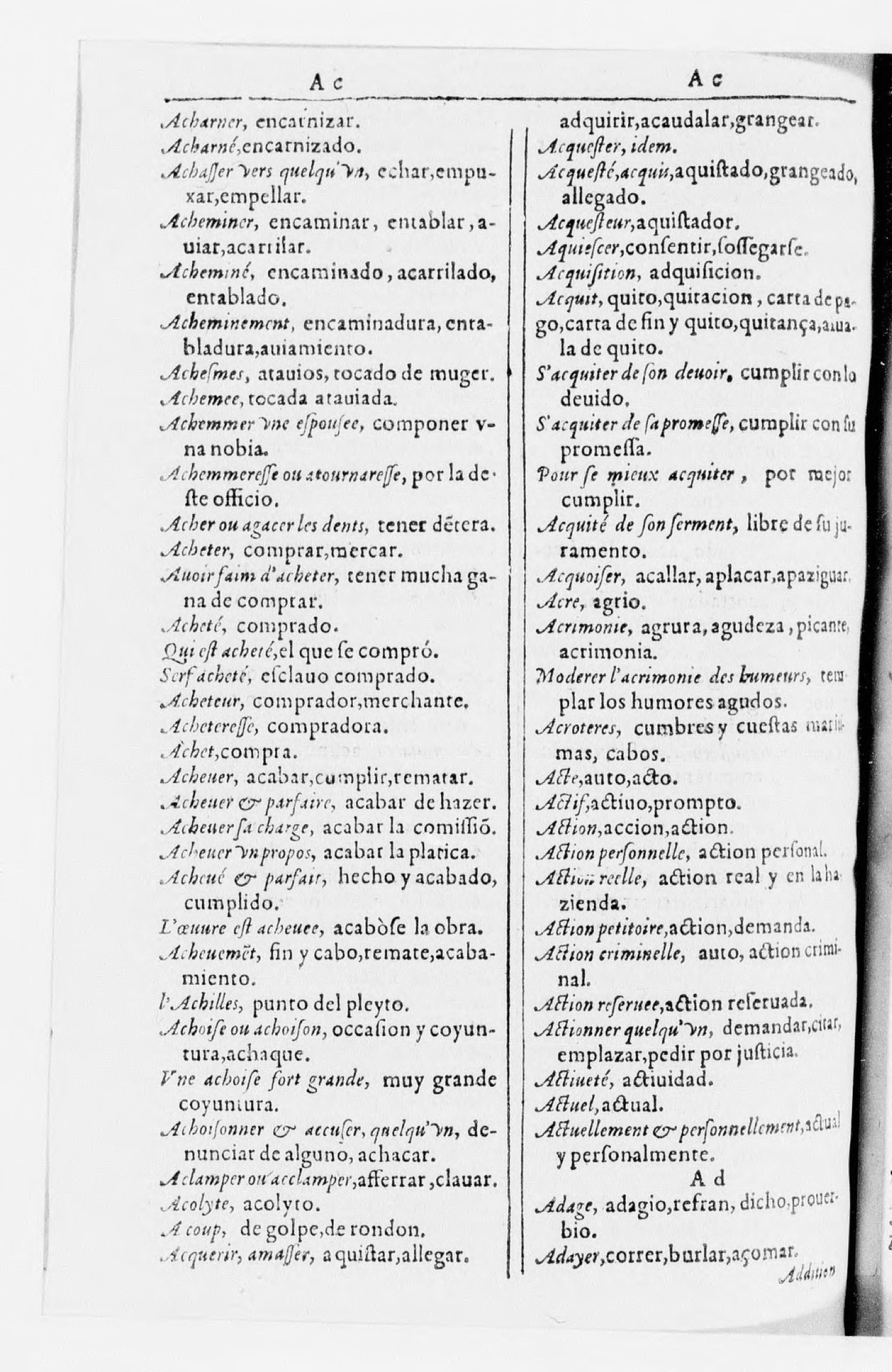 1616 - Veuve Marc Orry - Trésor des deux langues espagnole et française (Seconde partie) - BnF 1616 - Veuve Marc Orry - Trésor des deux langues espagnole et française (Seconde partie) - BnF