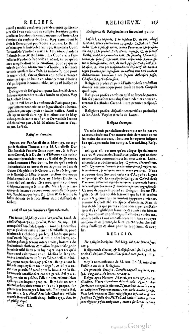 1629 - Veuve Nicolas Buon - Trésor du droit français (21754 T. 3) - BM Lyon