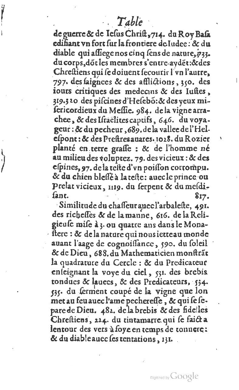 1607 - Nicolas Du Fossé - Trésor quadragésimal - T 01 - BM Lyon