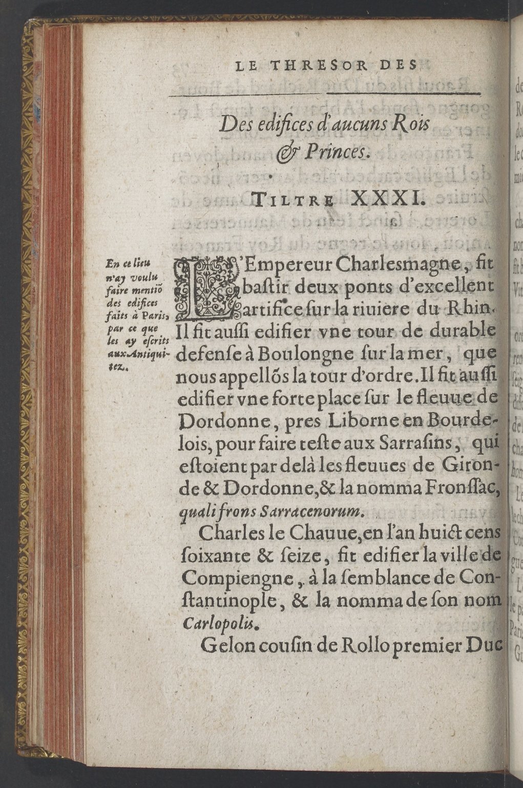 1603 - Galiot Corrozet - Trésor des histoires de France - BnF Tolbiac