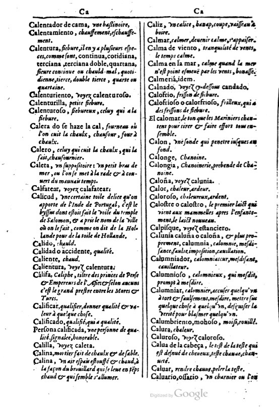 1616 - Veuve Marc Orry - Trésor des deux langues espagnole et française (Première et Seconde parties) - BM Lyon