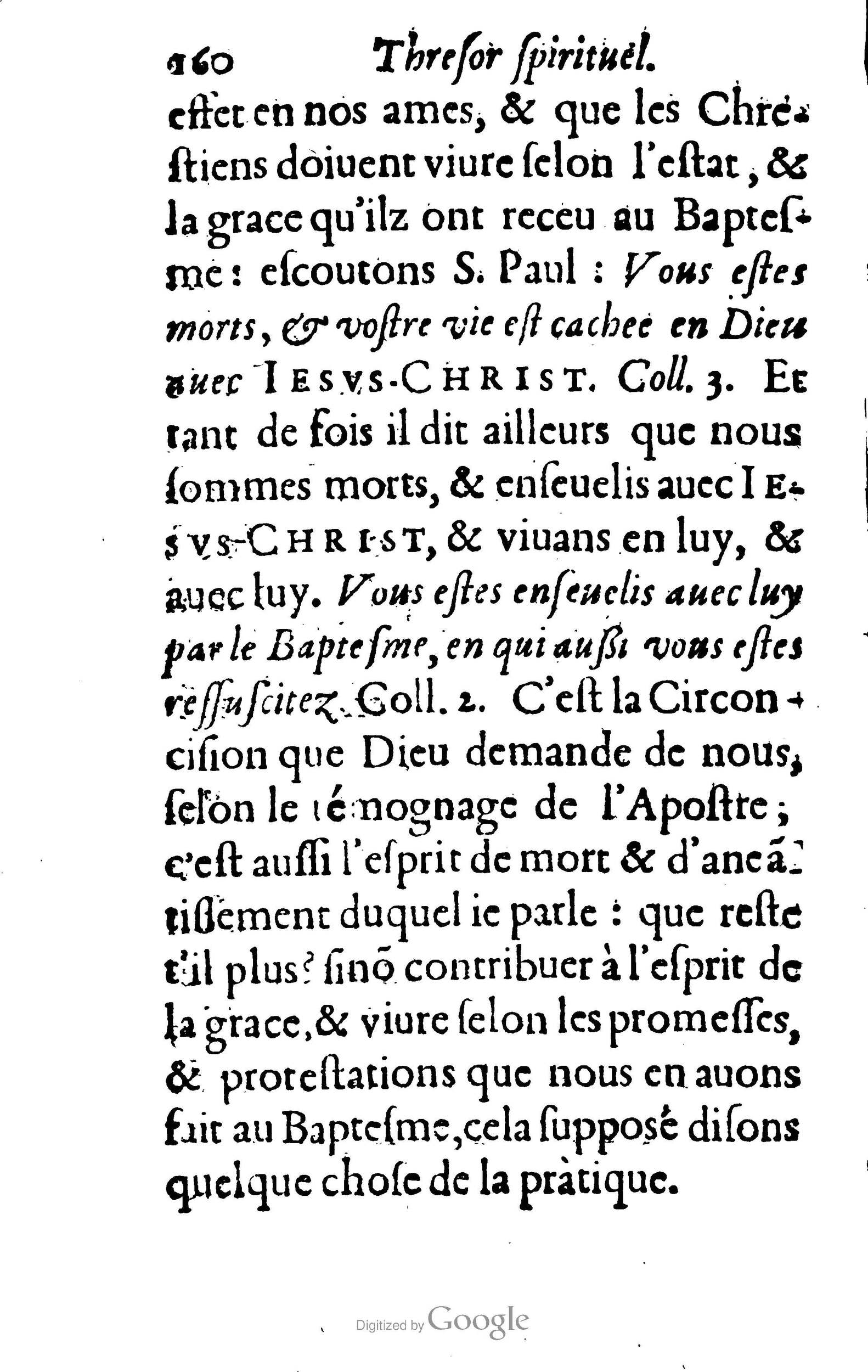 1633 - François Waudré - Trésor spirituel contenant les excellences du christianisme - BM Lyon