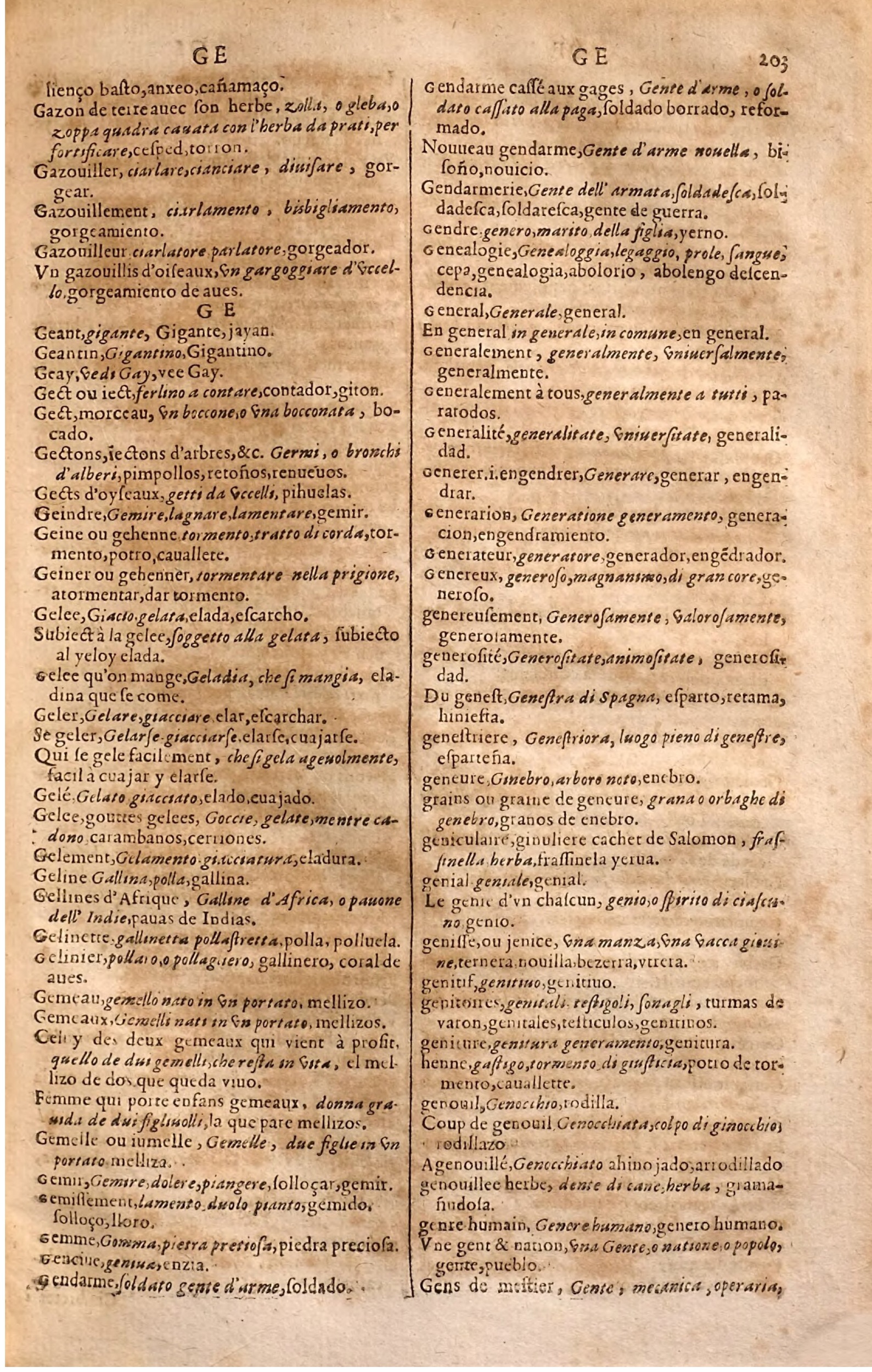 1627 - Jacques Crespin - Trésor des trois langues (Seconde partie) - Regensburg