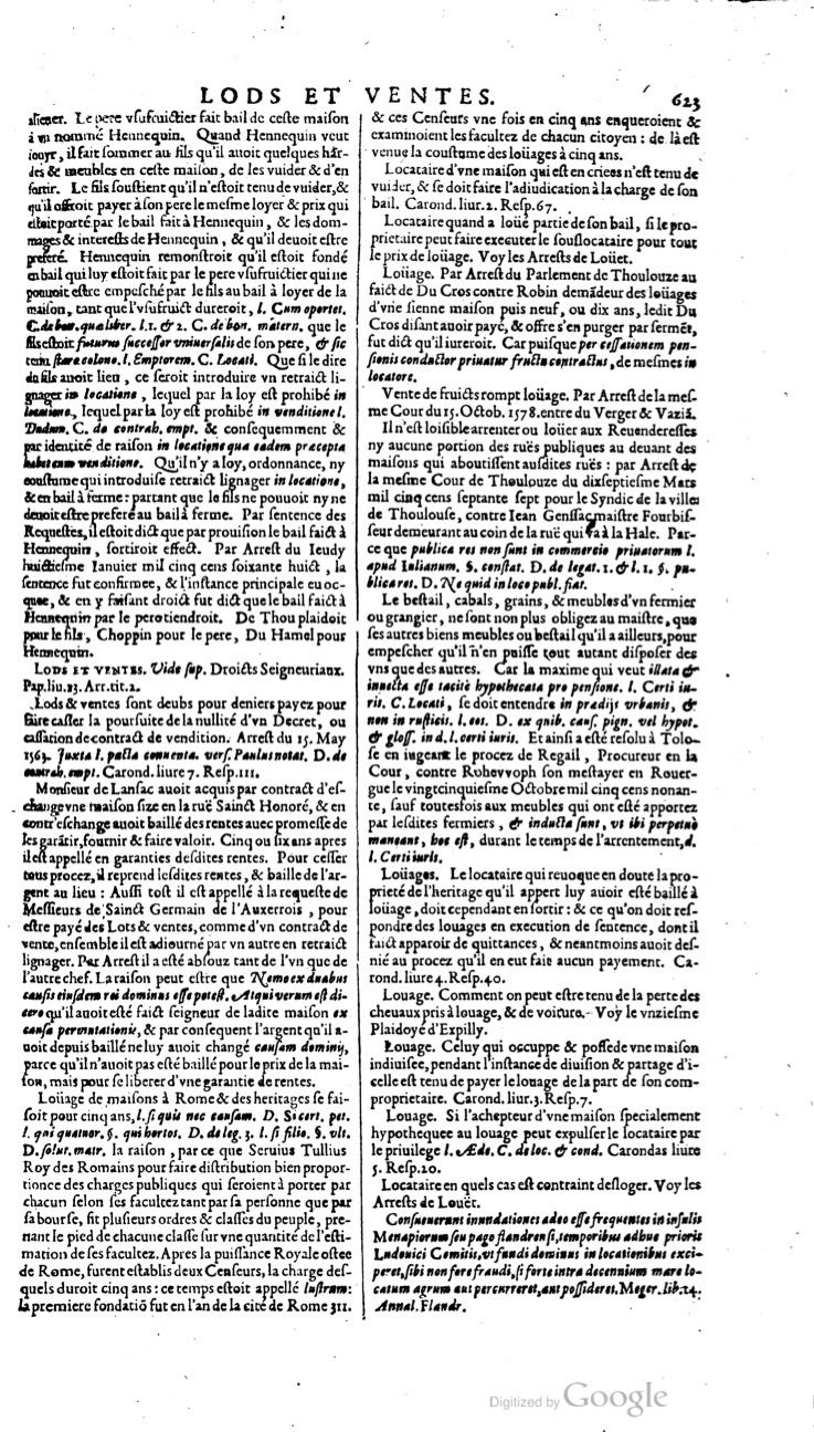 1629 - Veuve Nicolas Buon - Trésor du droit français (21754 T. 2) - BM Lyon