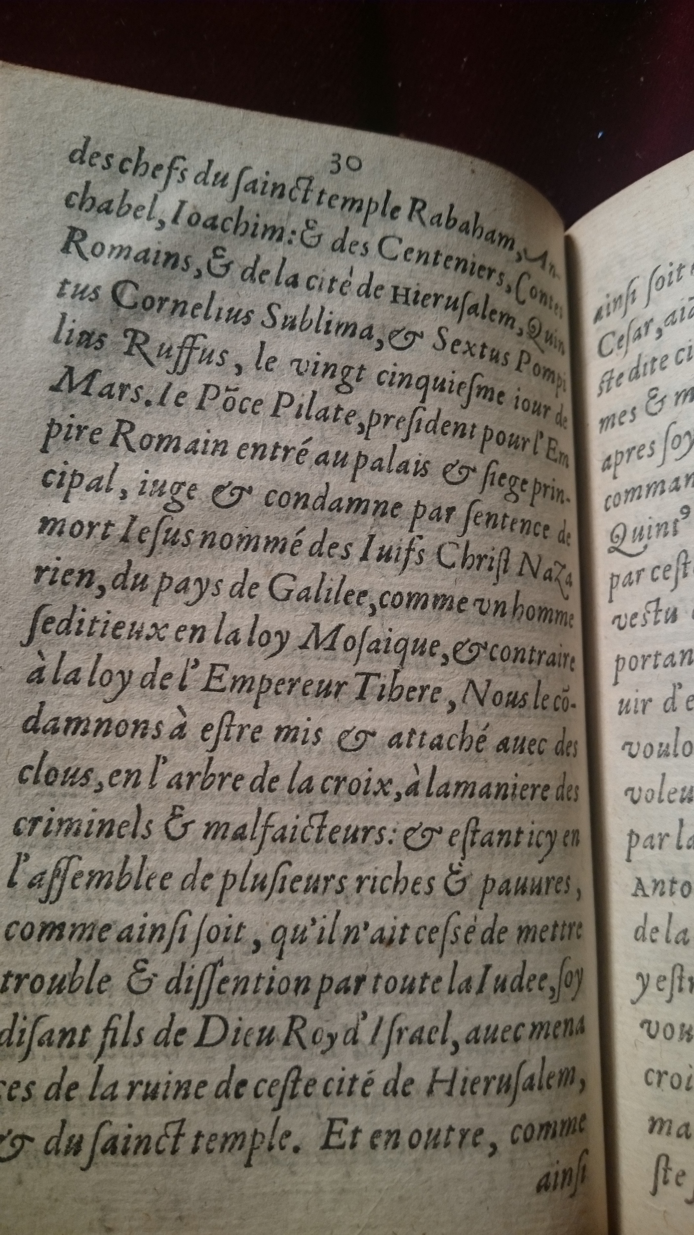 1581 - Guillaume Julien - Trésor de Ponce Pilate - Douai Quincy