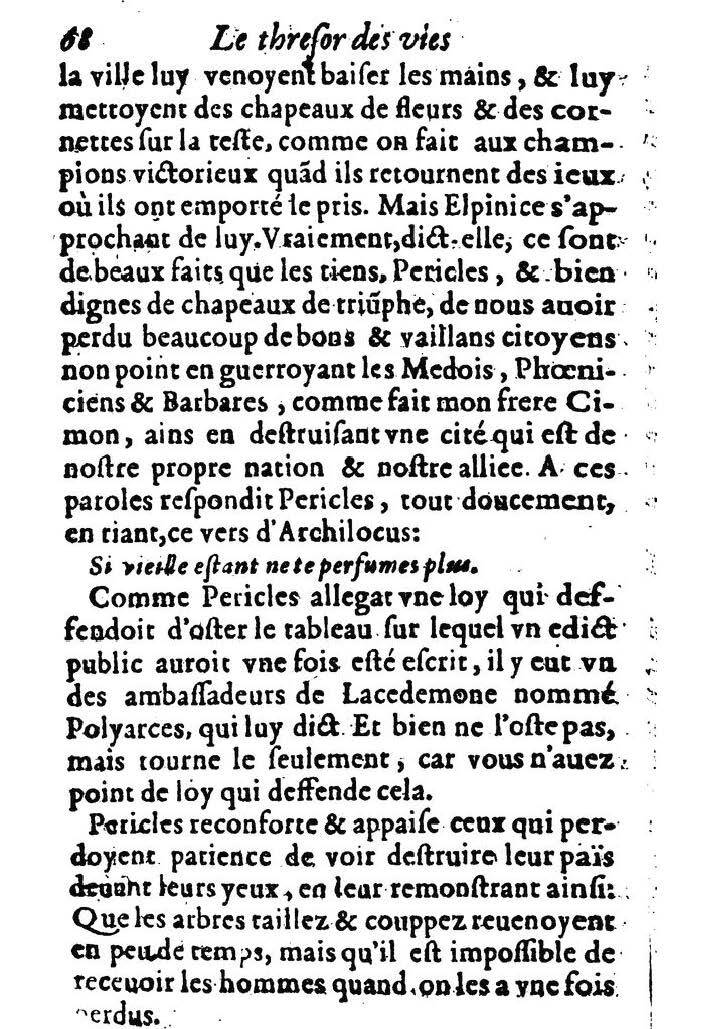 1611 - Pierre Rigaud - Trésor des vies de Plutarque - BM Lyon