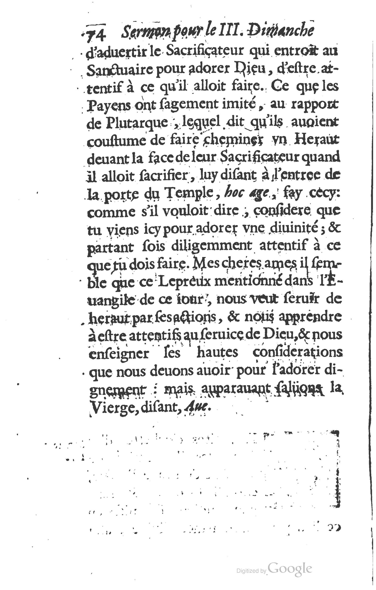 1629 - Manassés de Préaulx - Sermons ou Trésors de la piété chrétienne - BM Lyon