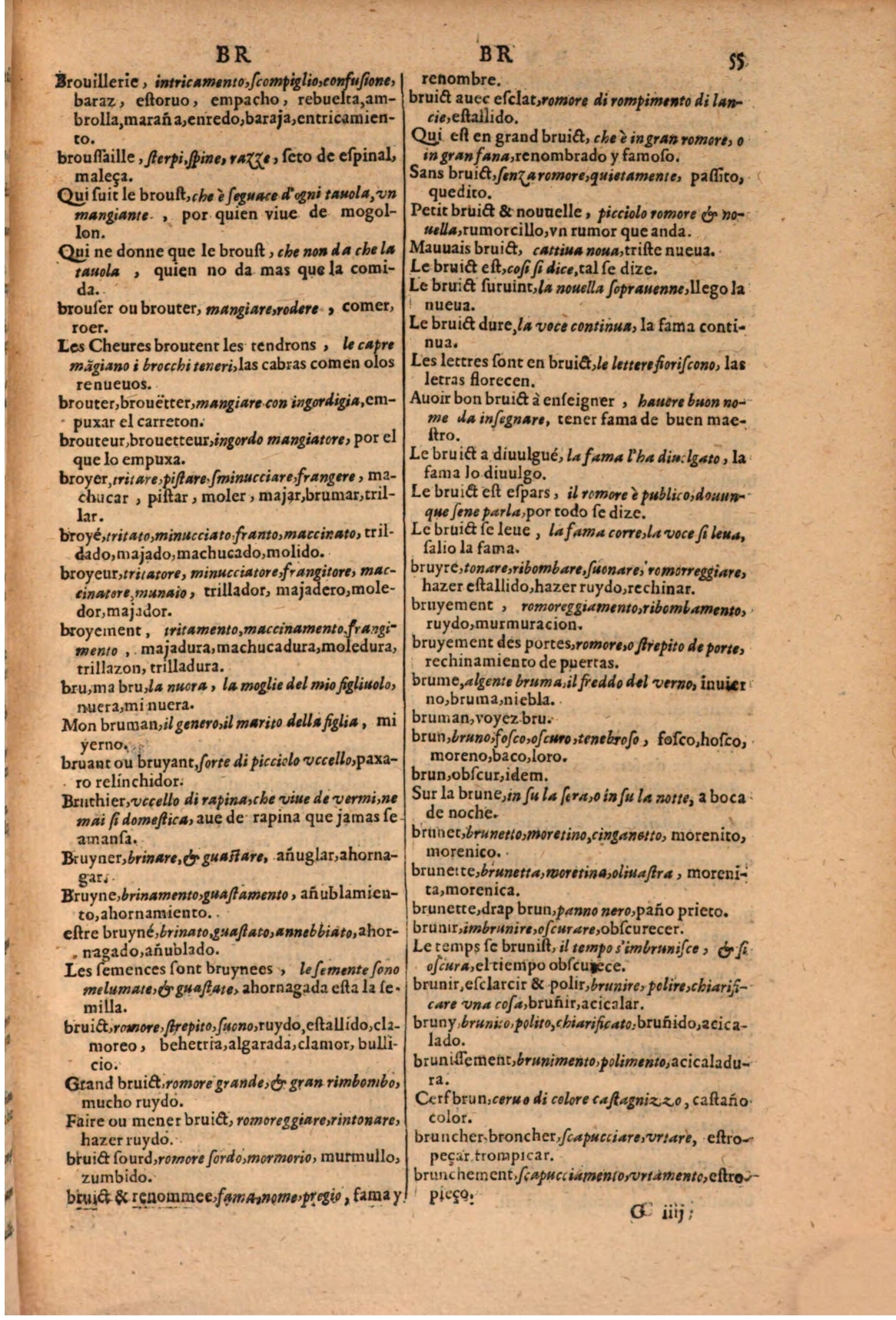 1616 - Pierre de la Rovière - Trésor des trois langues (Seconde partie) - BSB Munich