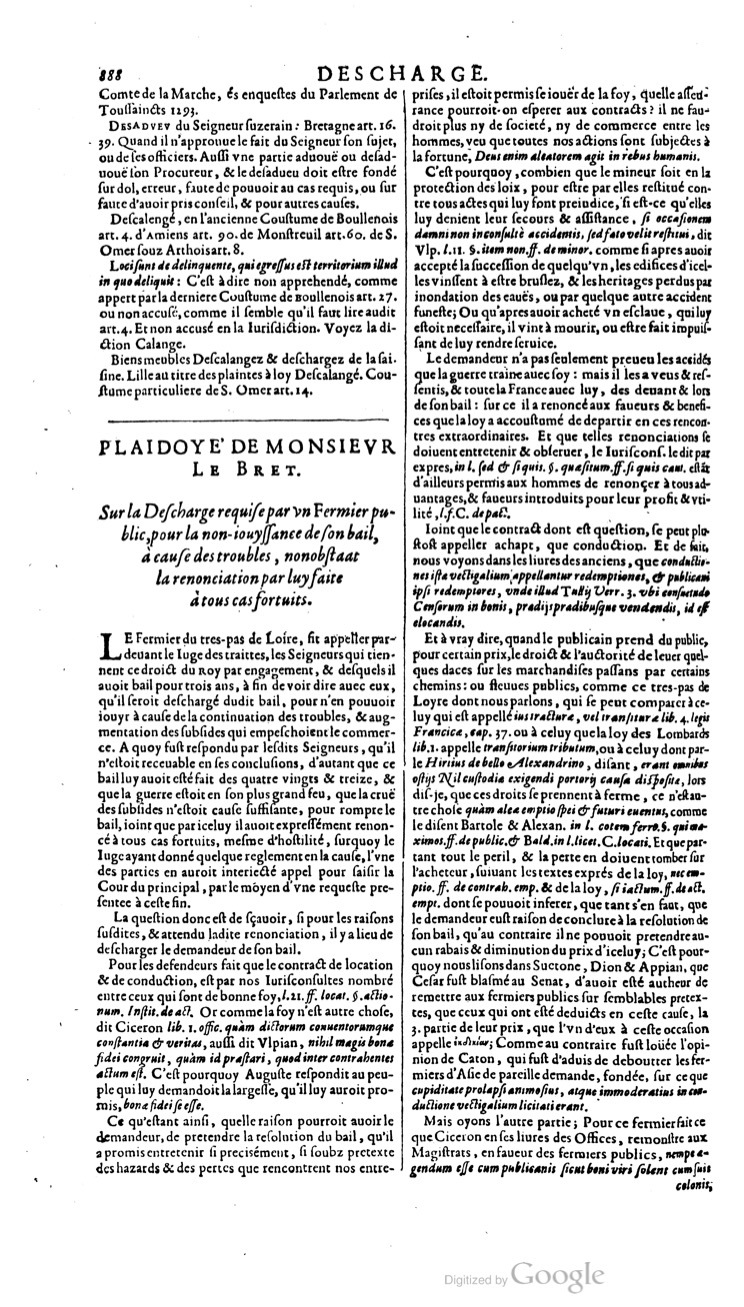 1629 - Veuve Nicolas Buon - Trésor du droit français (21754 T. 1) - BM Lyon