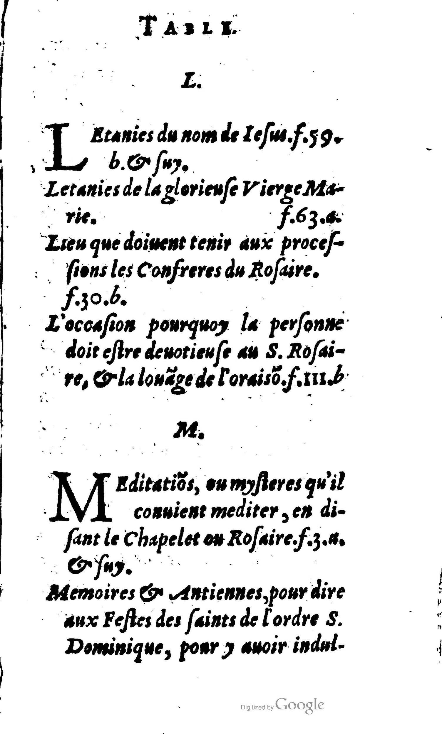 1604 - Jean Le Bouc - Trésor des indulgences du Saint Rosaire - BM Lyon
