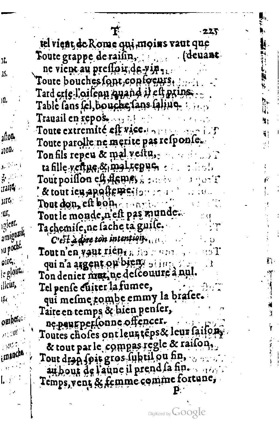 1582 - Nicolas Bonfons - Trésor des sentences dorées - BM Lyon 1582 - Nicolas Bonfons - Trésor des sentences dorées - BM Lyon