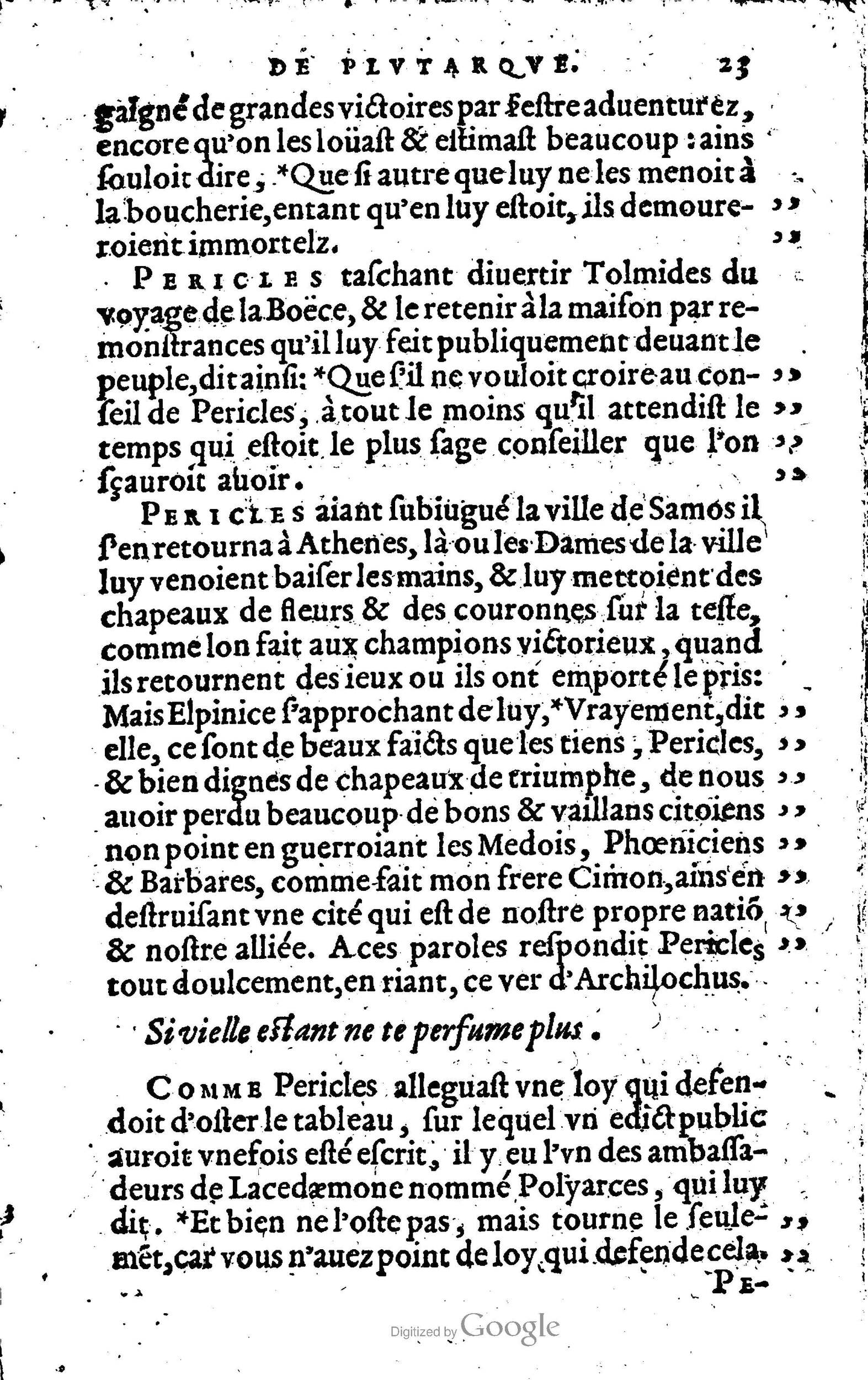 1568 - Willem Silvius - Trésor des vies de Plutarque - Anvers Plantin-Moretus