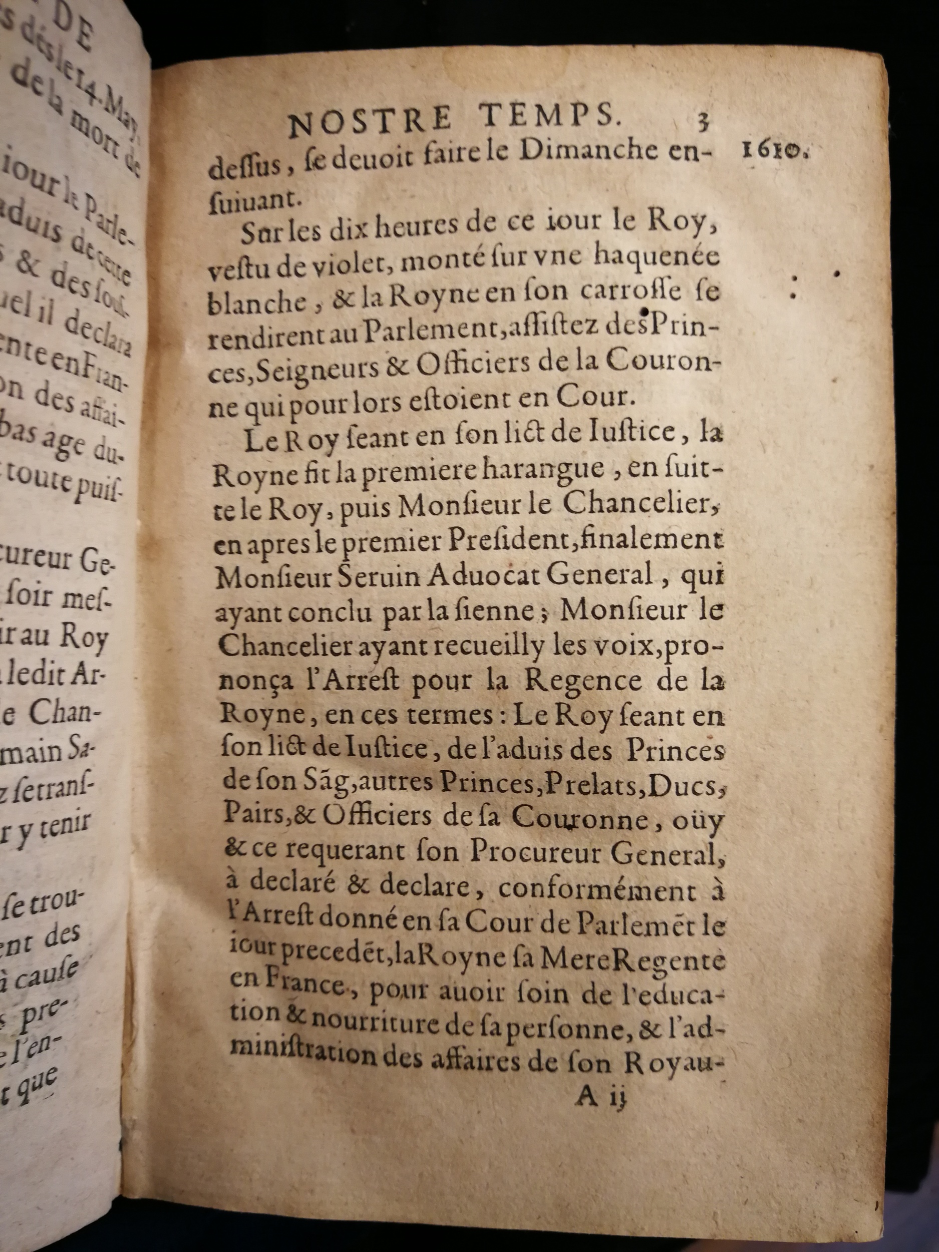 1626 - Joseph Bouillerot - Trésor de l’histoire générale de notre temps - Les Méjanes, Aix-en-Provence