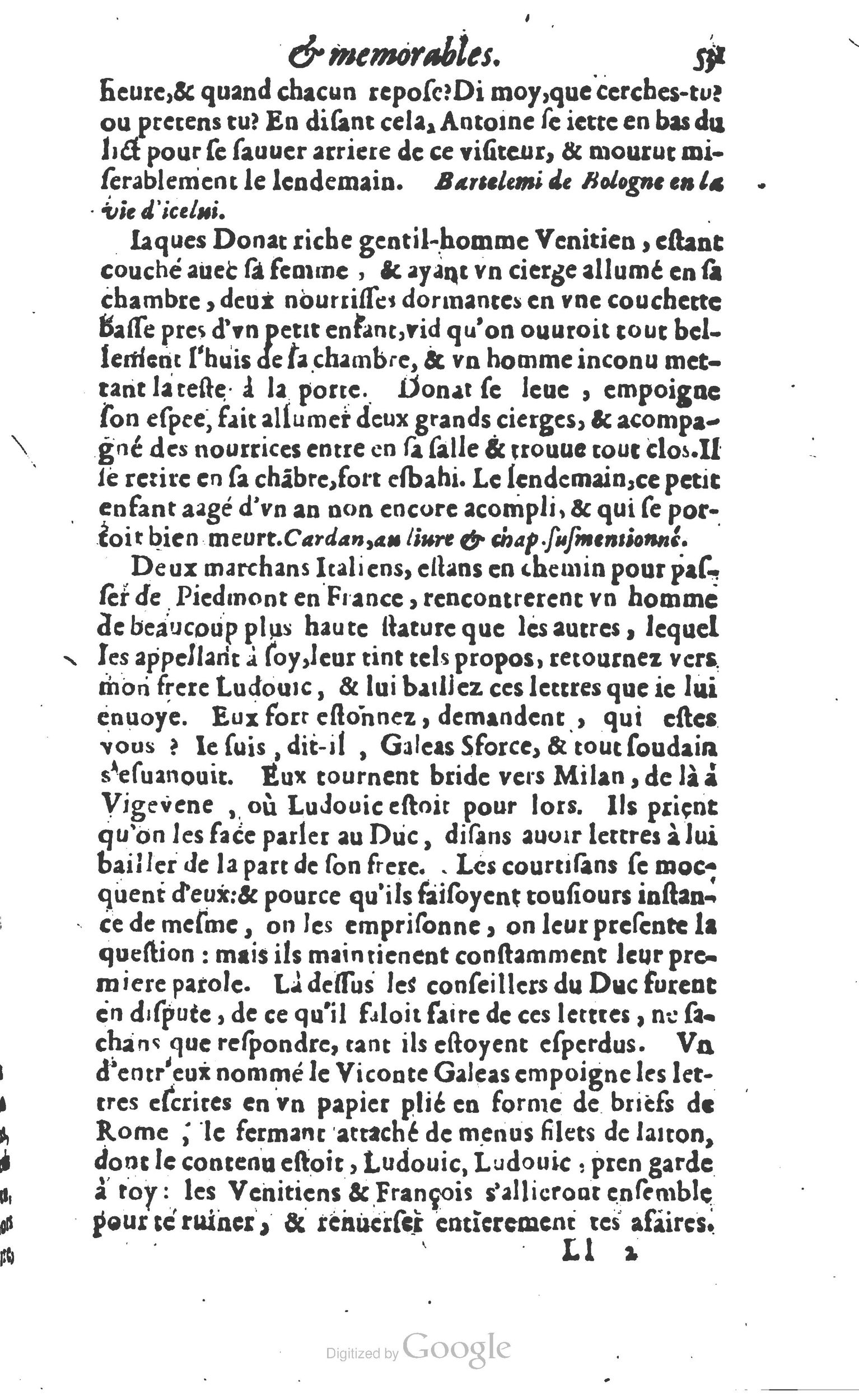 1610 - Paul Marceau - Trésor d’histoires admirables et mémorables - Princeton