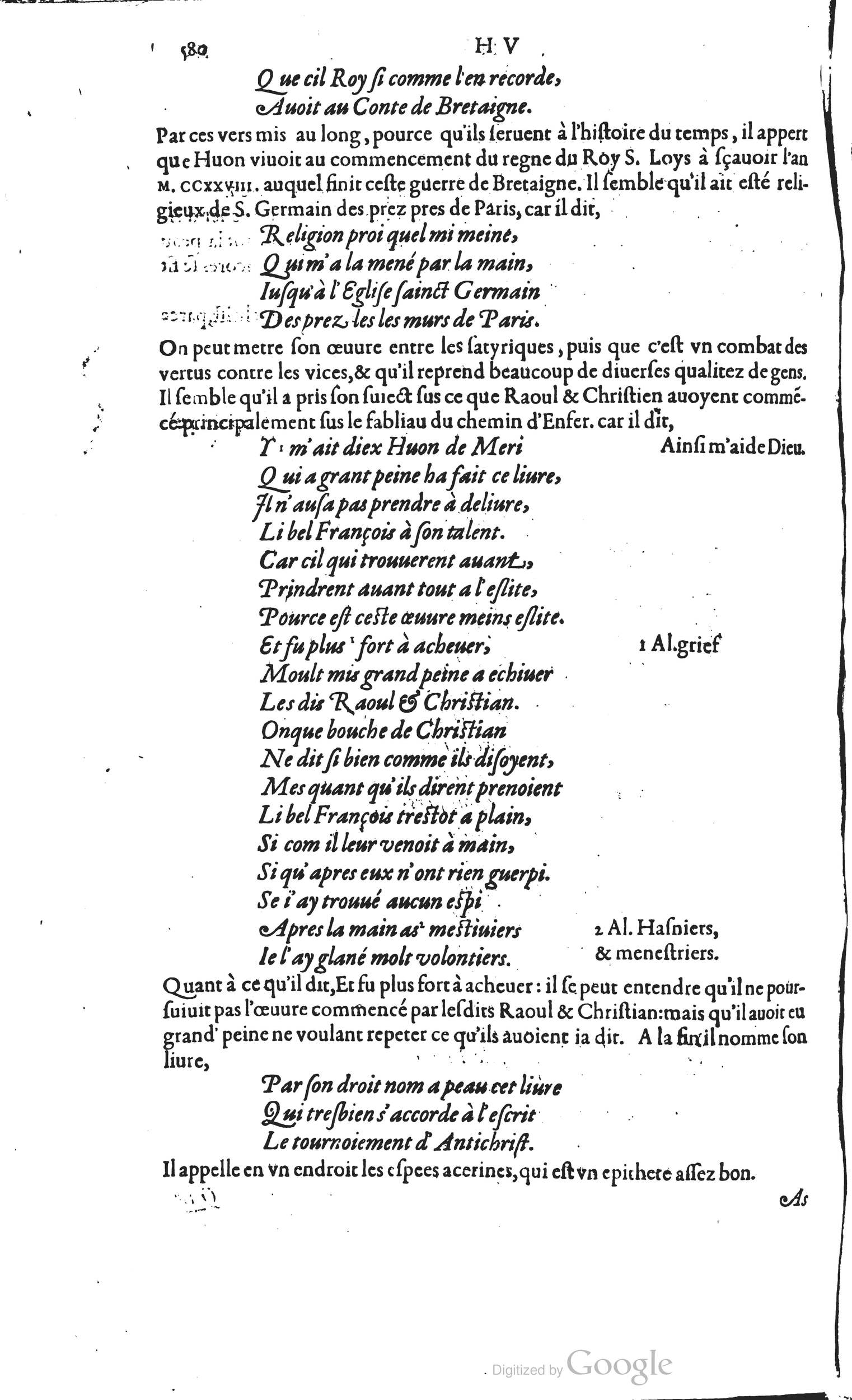 1585 - Barthélemy Honorat - Bibliothèques françaises - BSB Munich