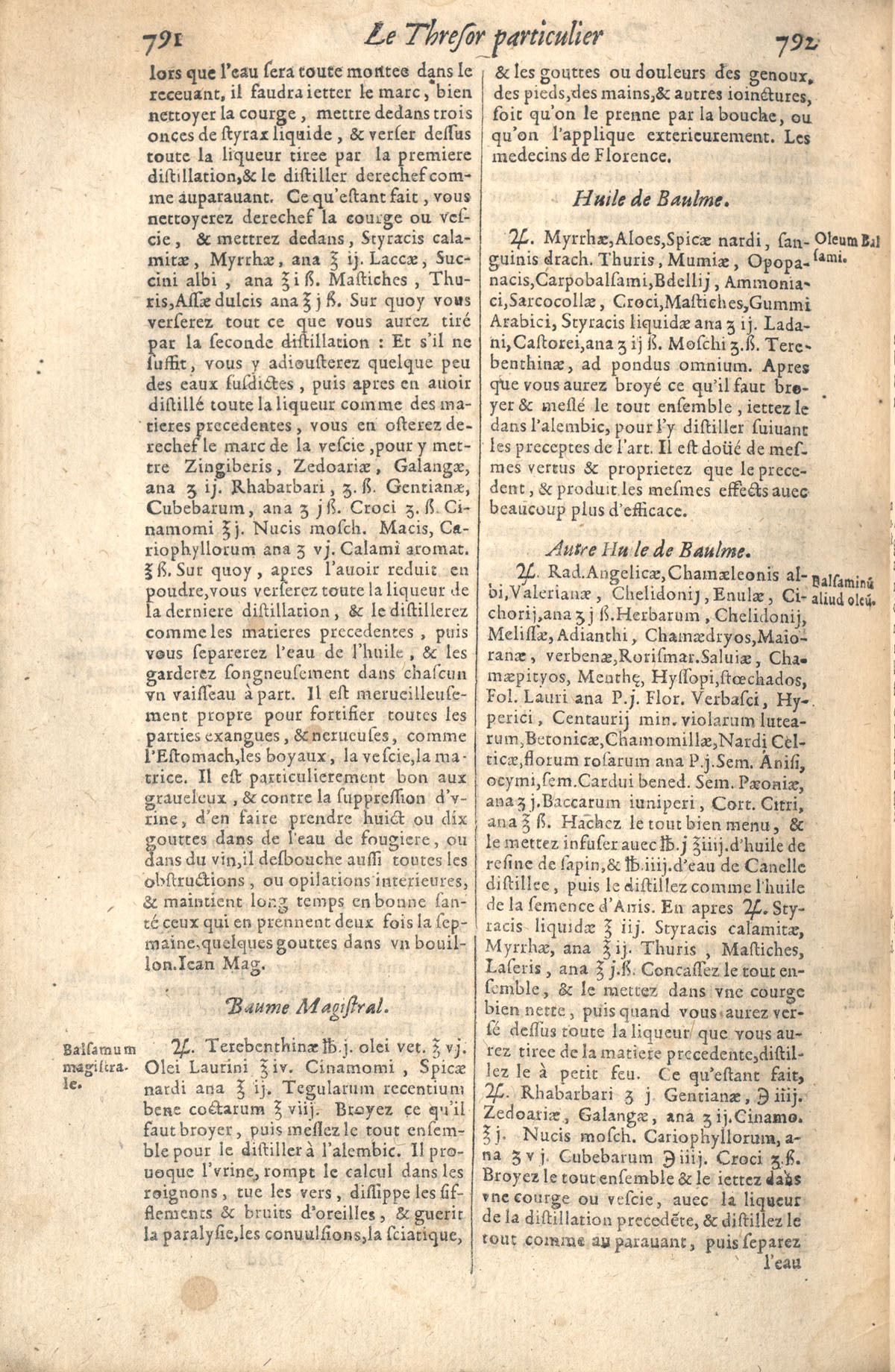 1610 - Étienne Gamonet - Grand Trésor ou dispensaire - CESR Tours