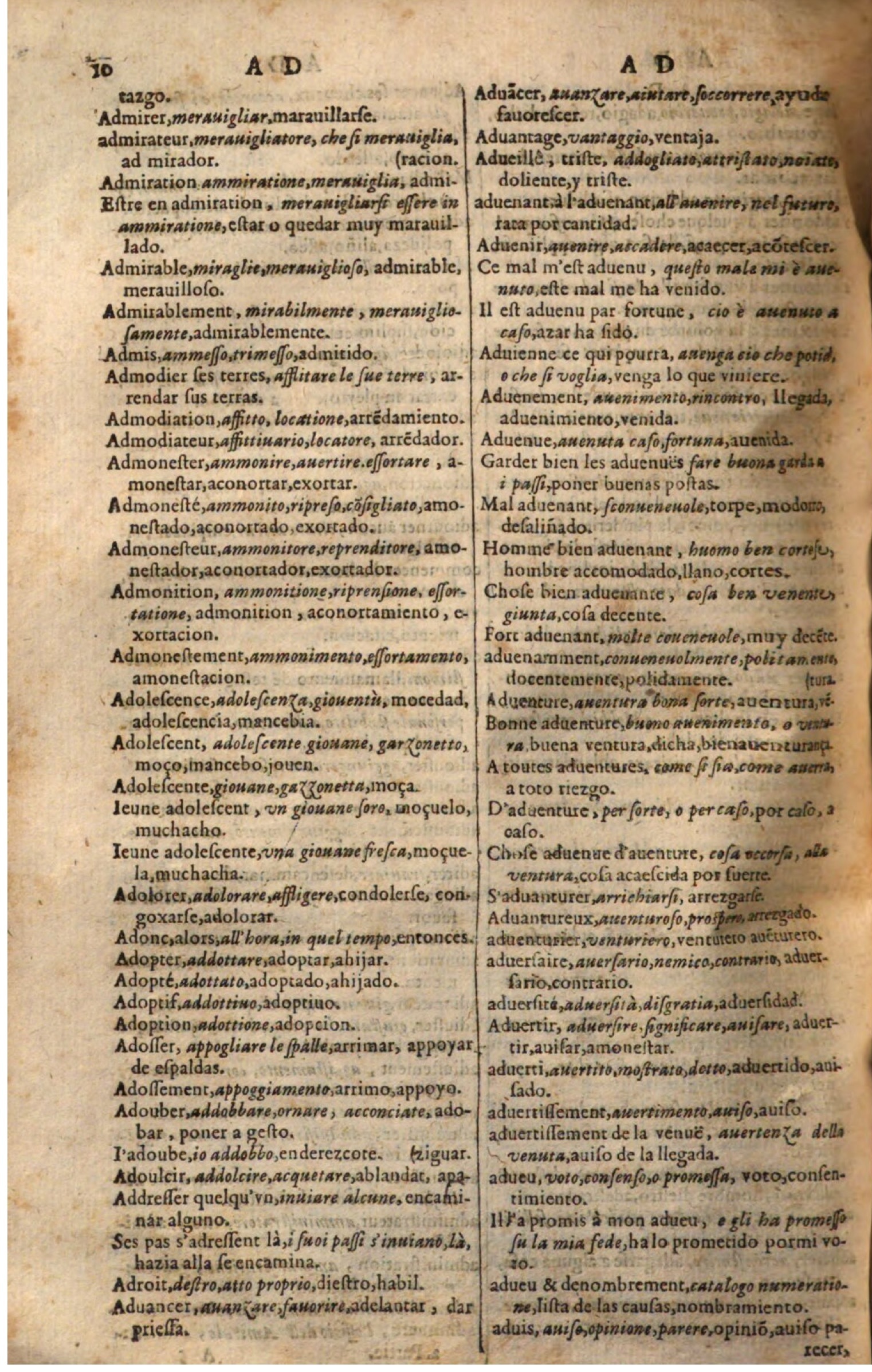1644 - Jacques Crespin - Trésor des trois langues - Passau