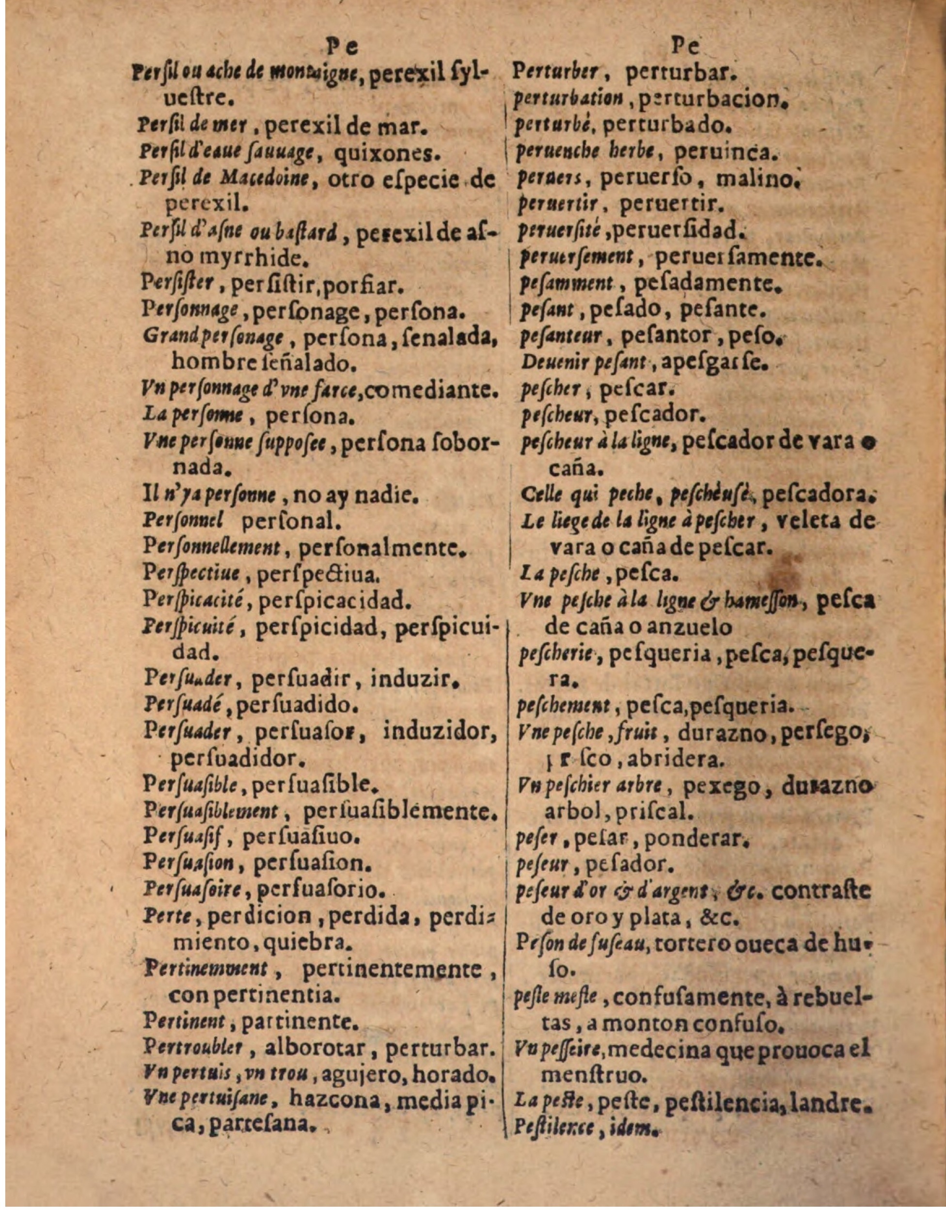 1624 - Hubert Antoine - Trésor des deux langues espagnole et française (Seconde partie) - BSB Munich