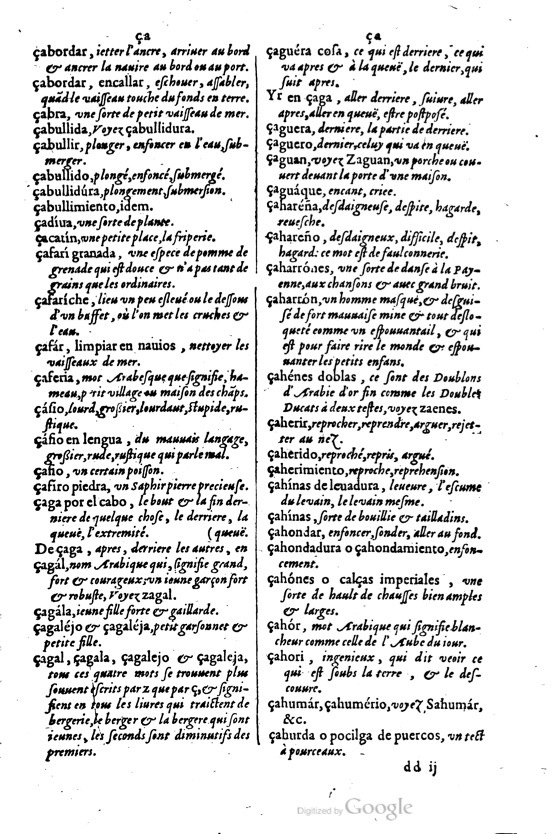 1621 - Adrian Tiffaine - Trésor des deux langues espagnole et française - BM Lyon