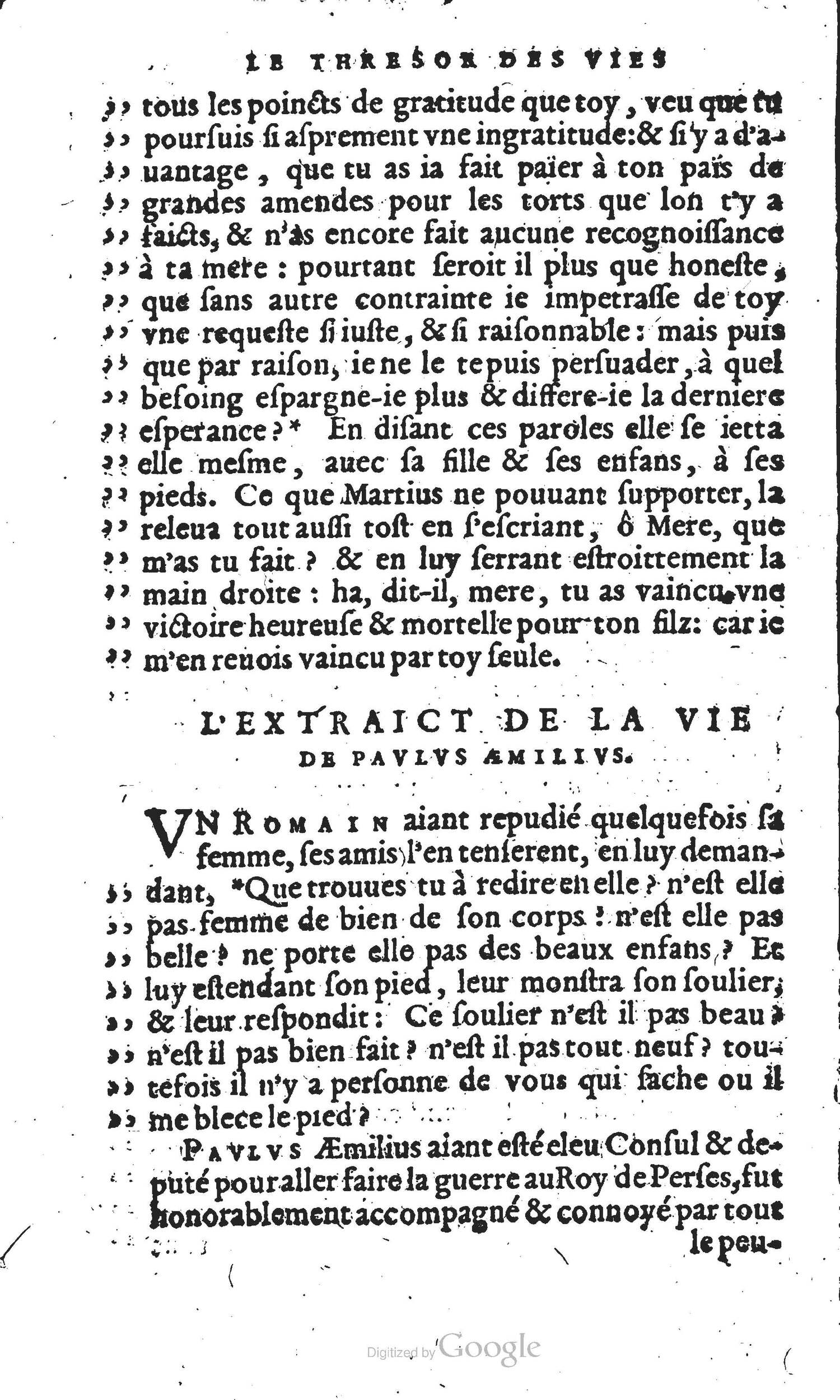 1567 - Willem Silvius - Trésor des vies de Plutarque - Anvers Musée Plantin-Moretus