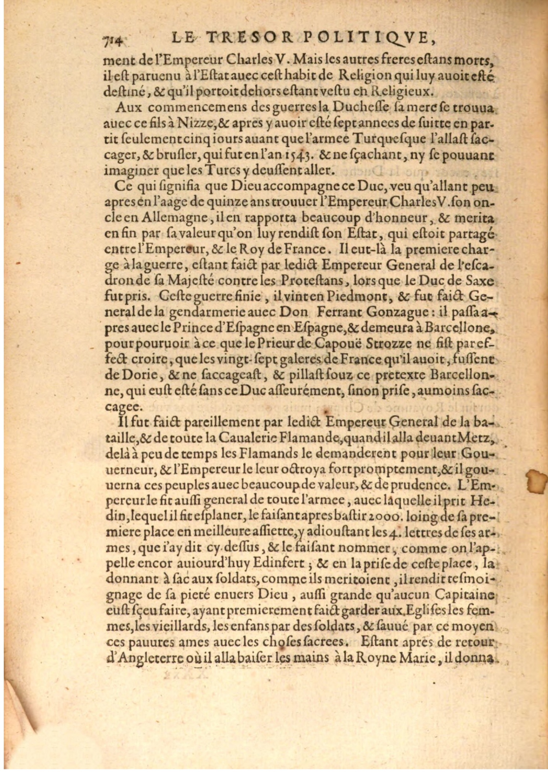 1608 - Nicolas Du Fossé - Trésor politique - BSB Munich