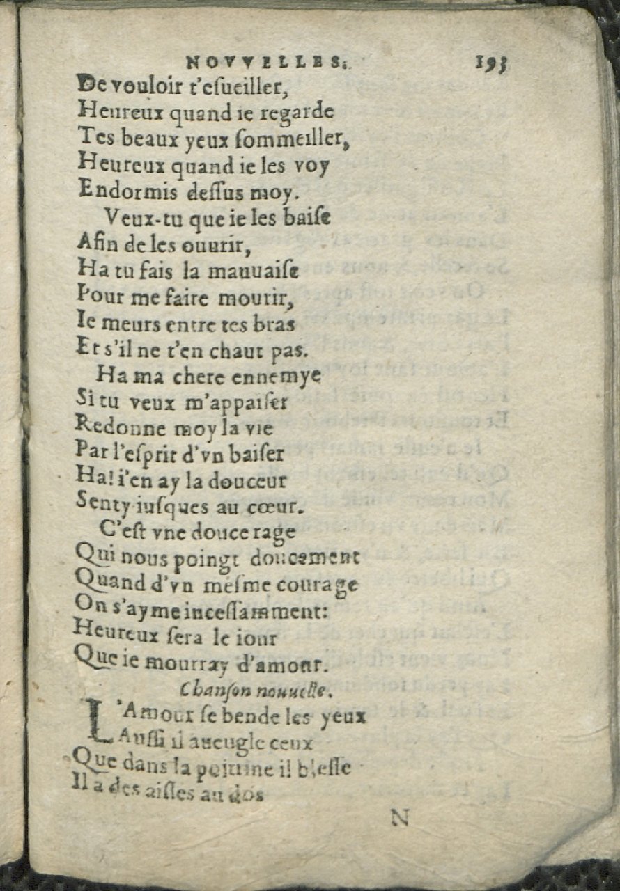 1575 - Pierre Brenouzet - Trésor de tous les recueils de chansons, tant amoureuses, rustiques, que musicales - Det KLG Copenhague