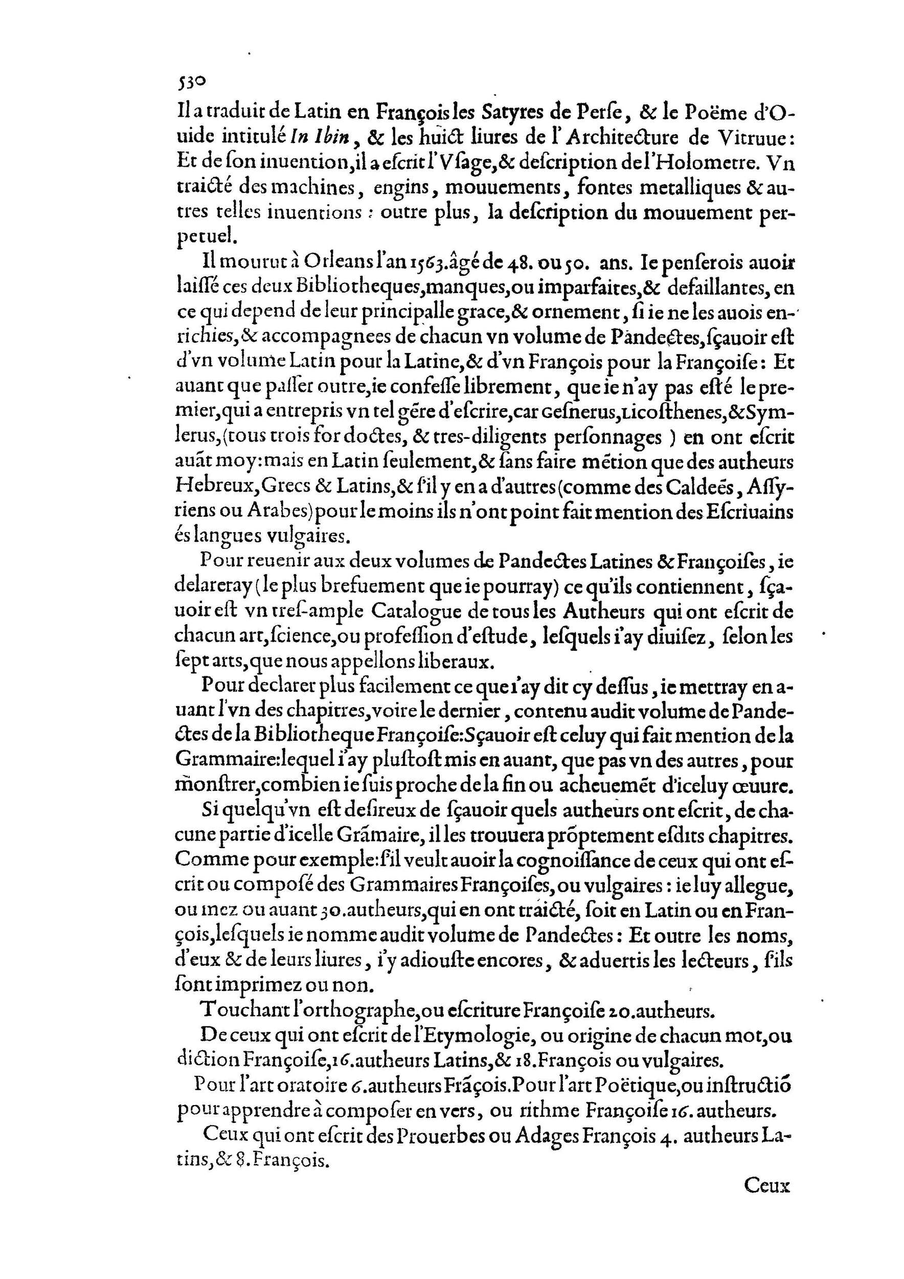 1584 - Abel L&#039;Angelier - Bibliothèques françaises - BnF