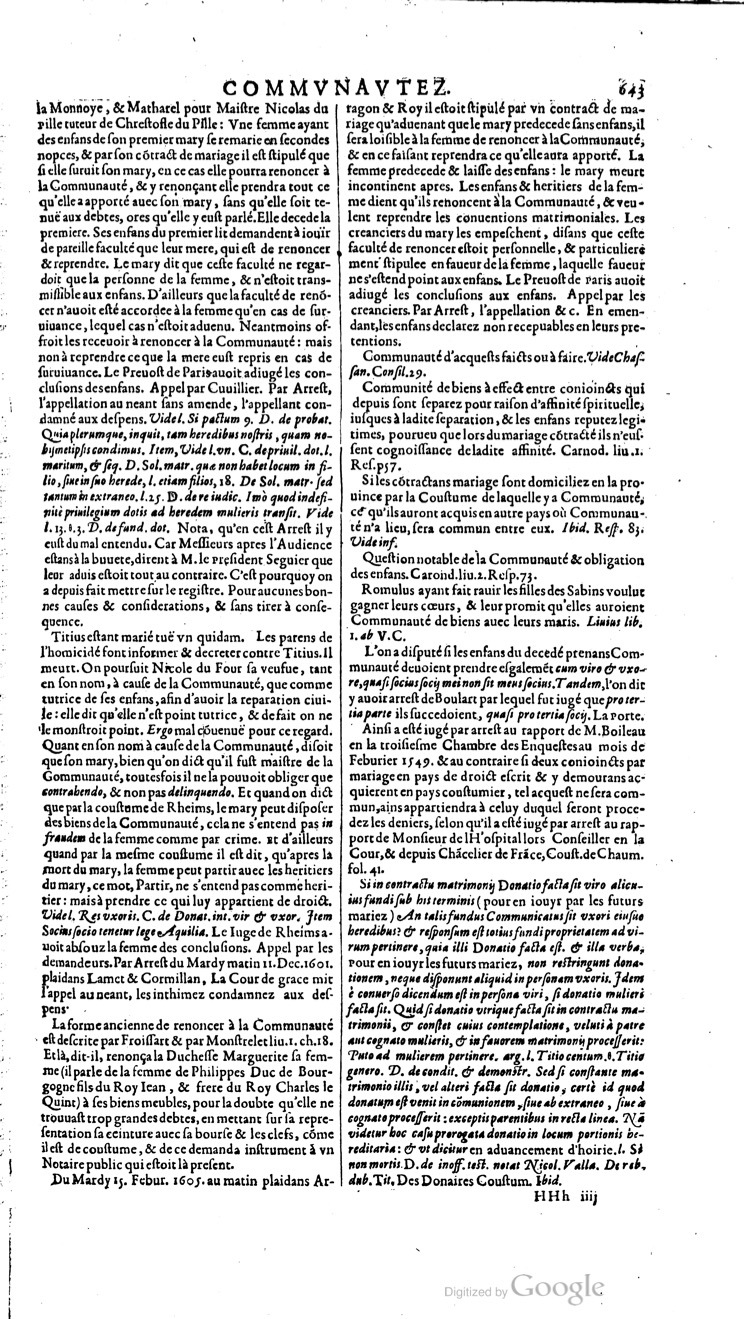 1629 - Veuve Nicolas Buon - Trésor du droit français (21754 T. 1) - BM Lyon