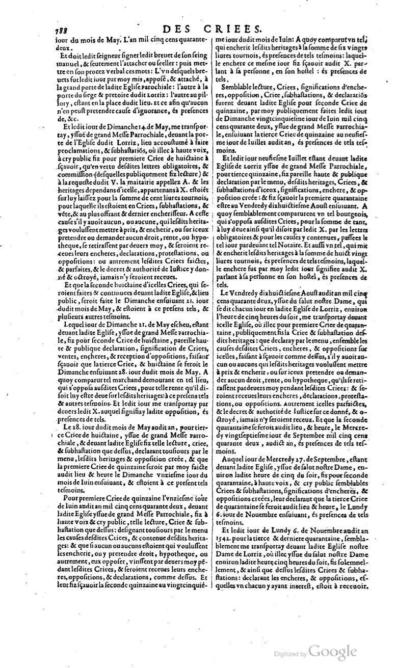1629 - Veuve Nicolas Buon - Trésor du droit français (29620 T. 1) - BM Lyon