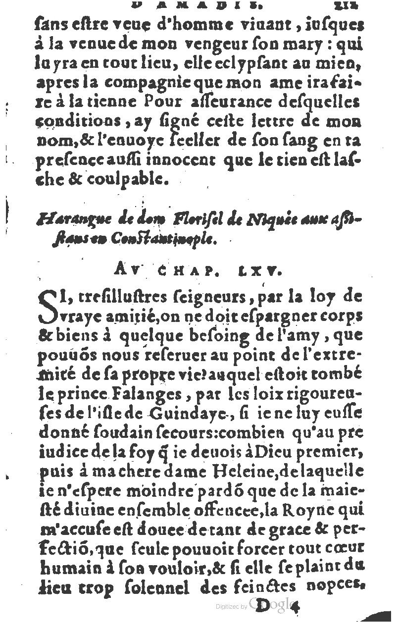 1582 - Jean Huguetan - Trésor des Amadis T. 1 - BM Lyon