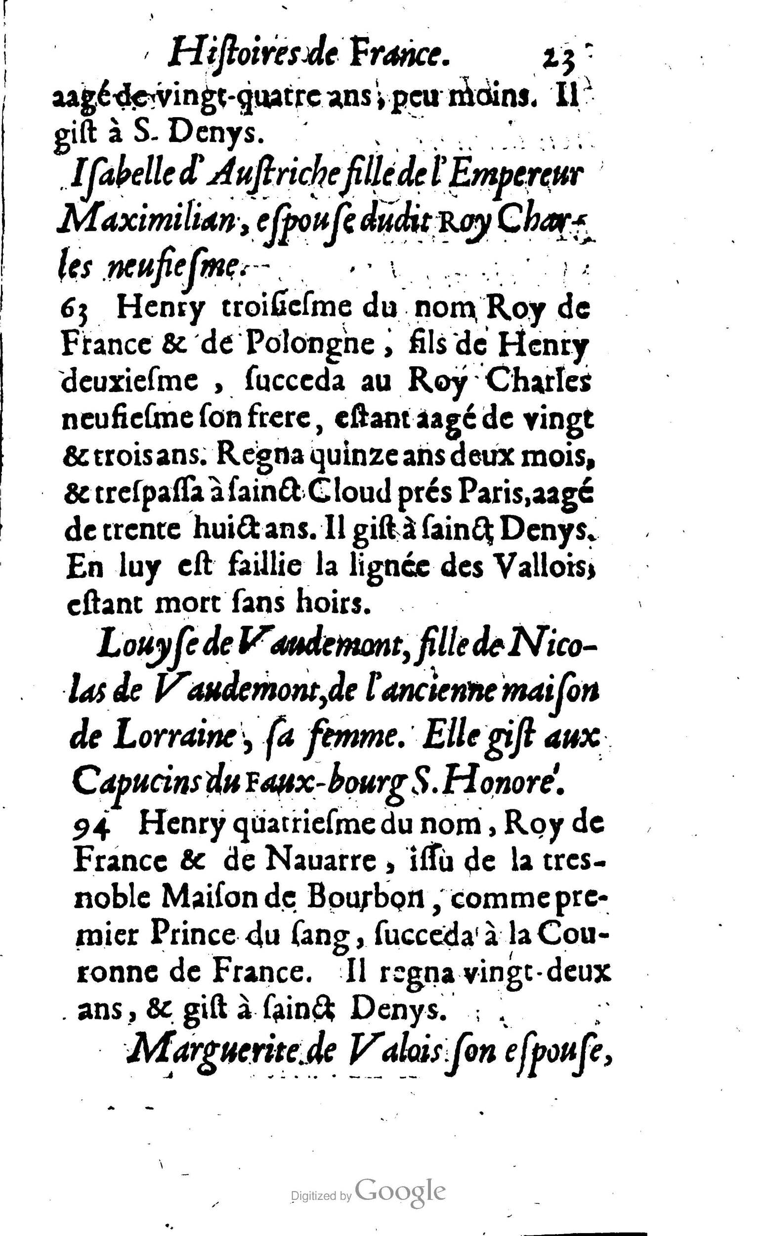 1638 - Jean Corrozet - Trésor des histoires de France - BM Lyon