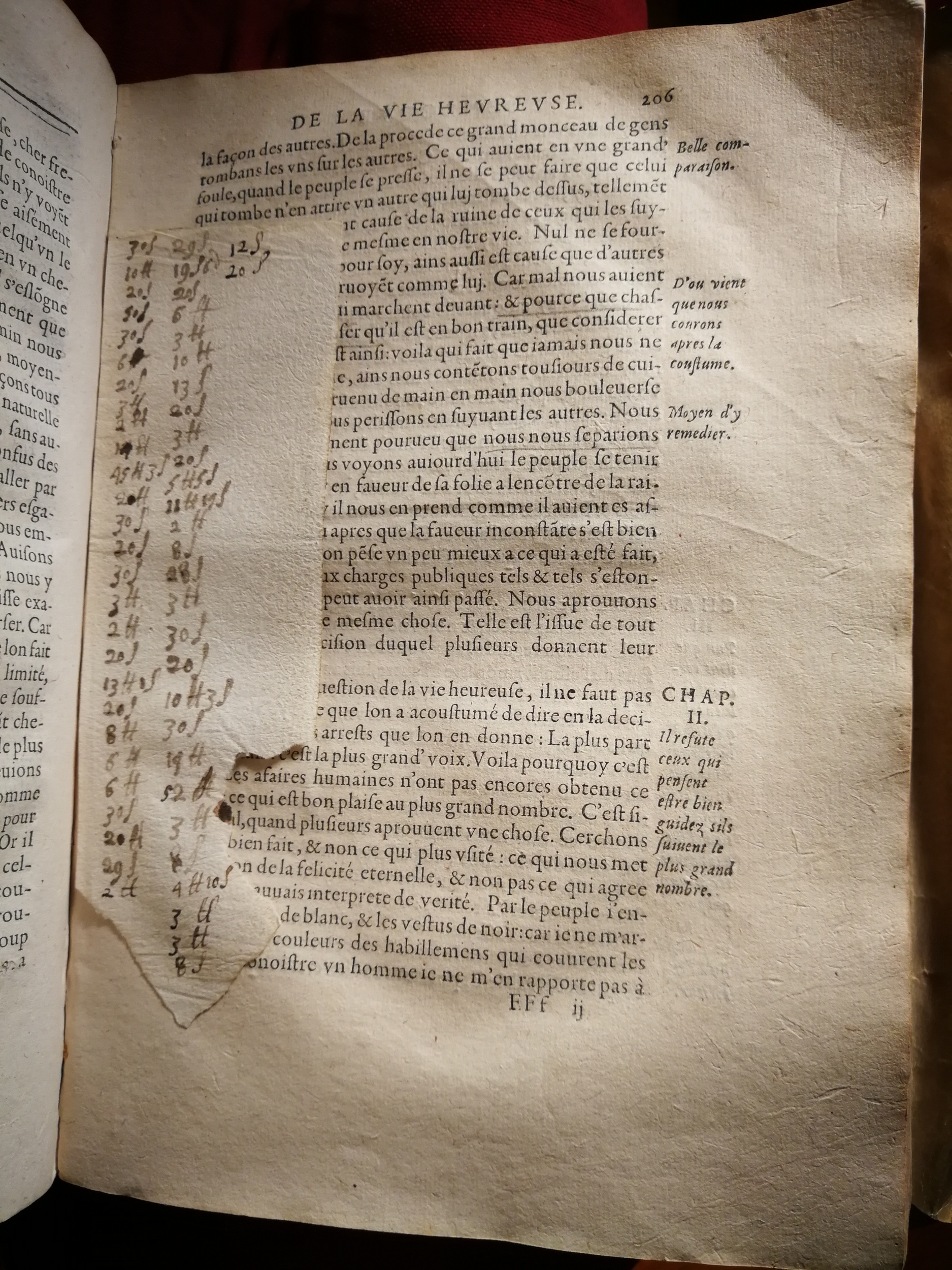 1595 - Jean Houzé - Œuvres morales et mêlées de Sénèque, Trésor de philosophie morale - T. 1 - BnF