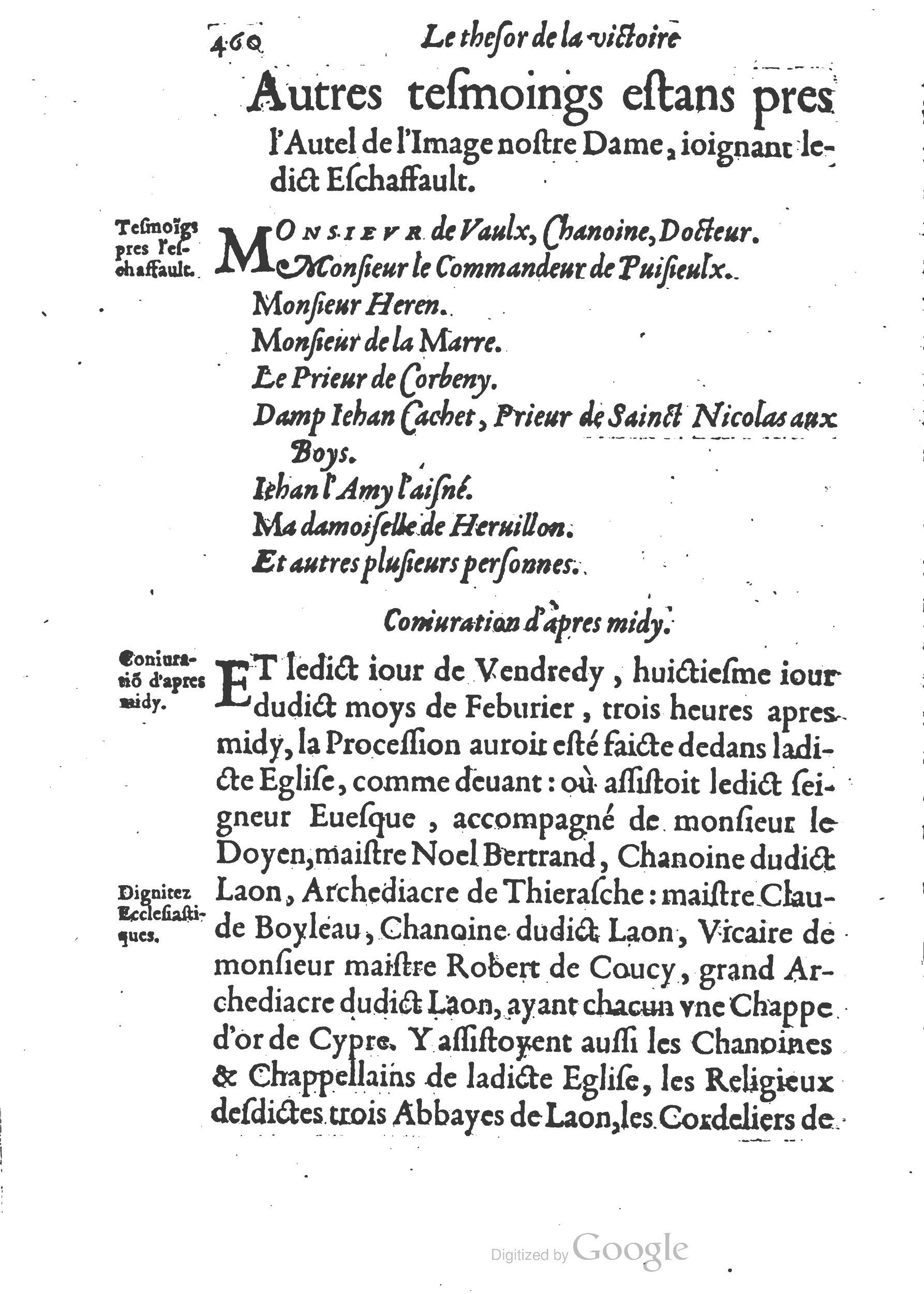 1578 - Nicolas Chesneau - Trésor et entière histoire de la triomphante victoire du corps de Dieu sur l’esprit malin - British Library