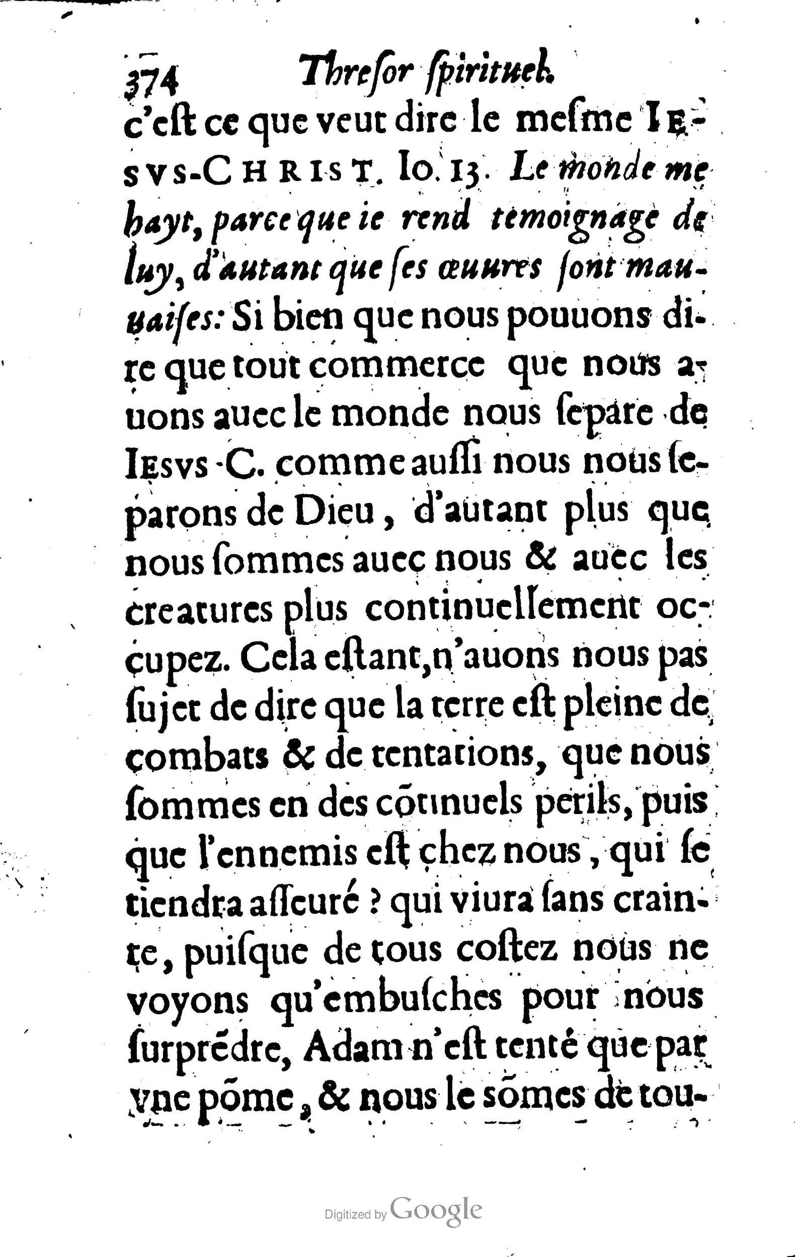 1633 - François Waudré - Trésor spirituel contenant les excellences du christianisme - BM Lyon