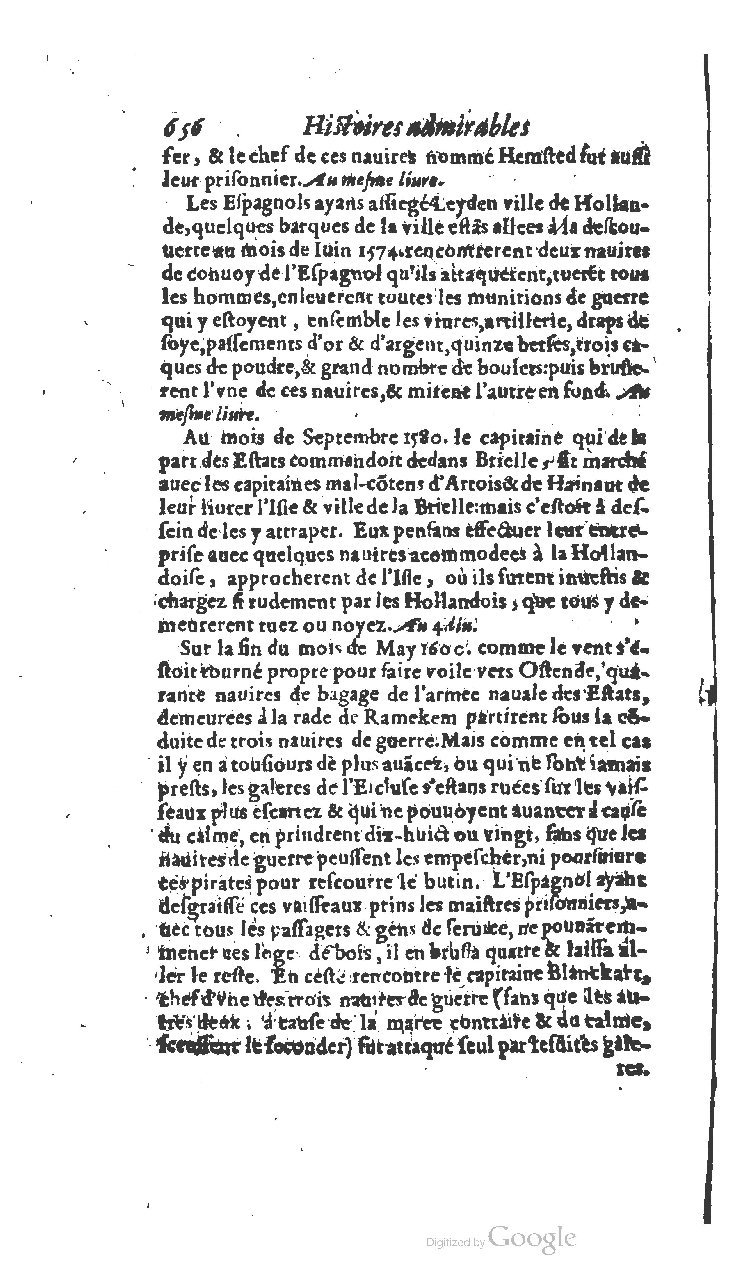 1610 - Paul Marceau - Trésor d’histoires admirables et mémorables - BSB Munich