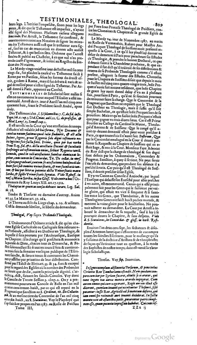 1629 - Veuve Nicolas Buon - Trésor du droit français (21754 T. 3) - BM Lyon 1629 - Veuve Nicolas Buon - Trésor du droit français (21754 T. 3) - BM Lyon