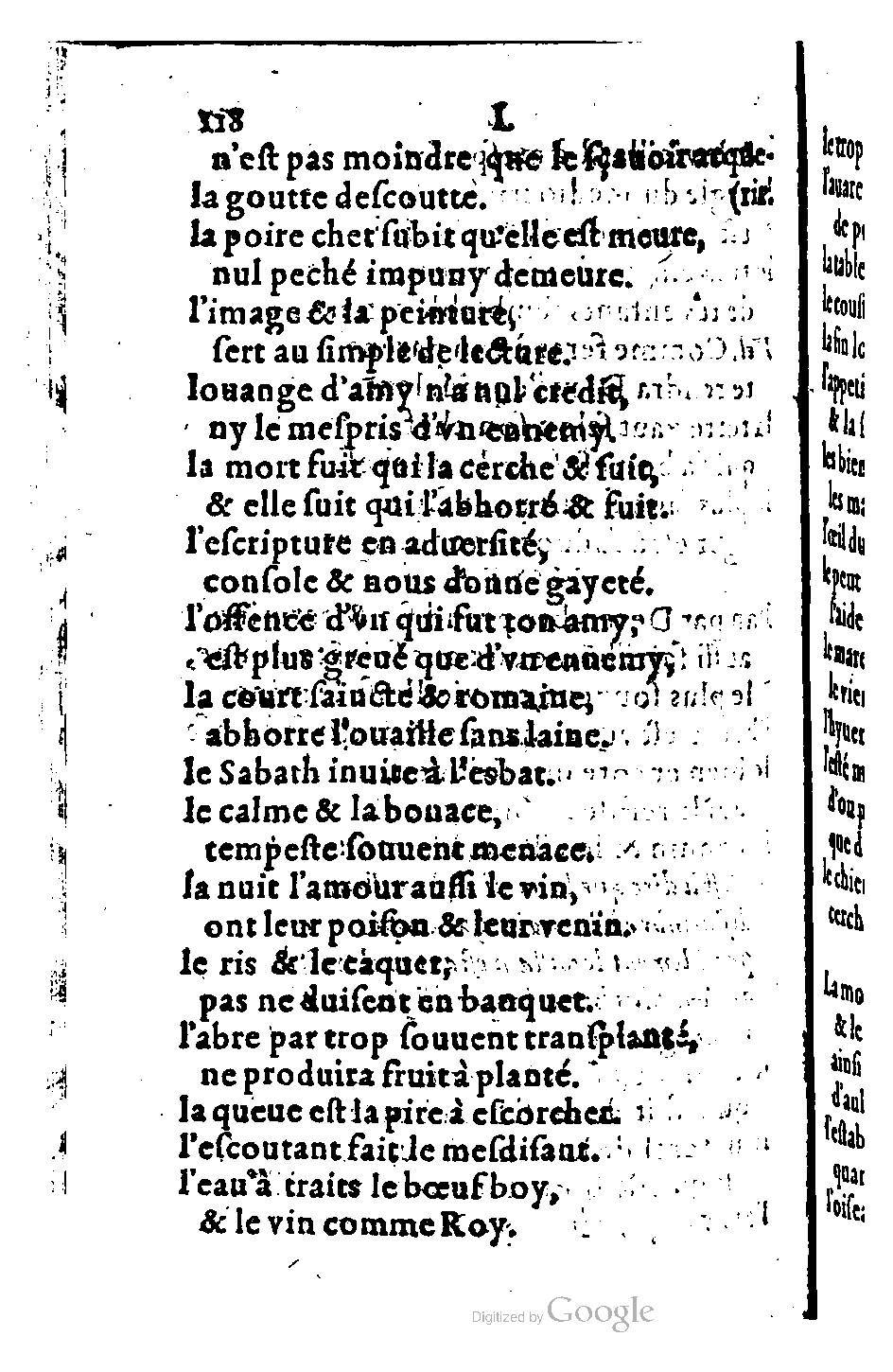 1582 - Nicolas Bonfons - Trésor des sentences dorées - BM Lyon