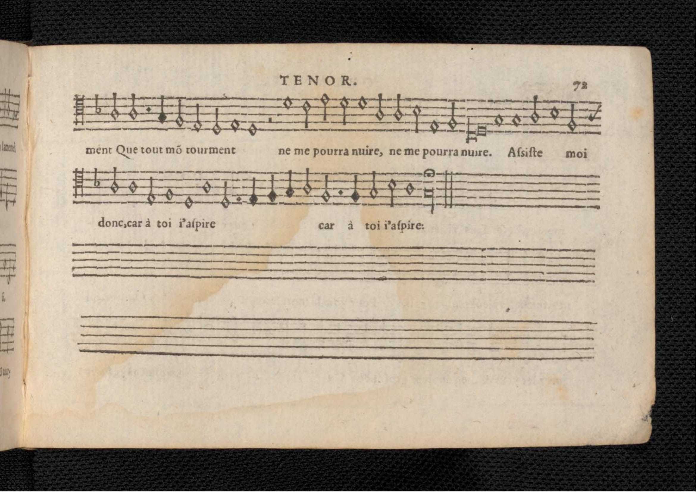 1576 - [Pierre de Saint-André] - Trésor de musique d’Orlande de Lassus Tenor - KBR Bruxelles