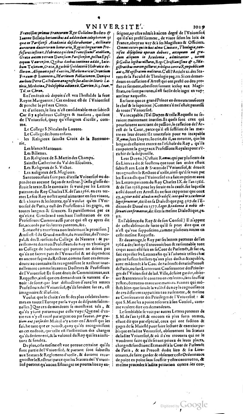 1629 - Veuve Nicolas Buon - Trésor du droit français (21754 T. 3) - BM Lyon