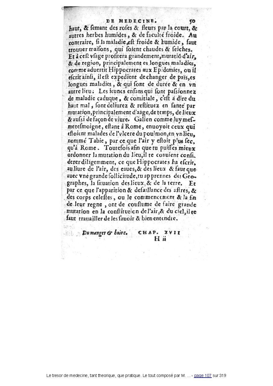 1560 - Pierre et Jan Moine - Trésor de médecine - Université Paris Cité