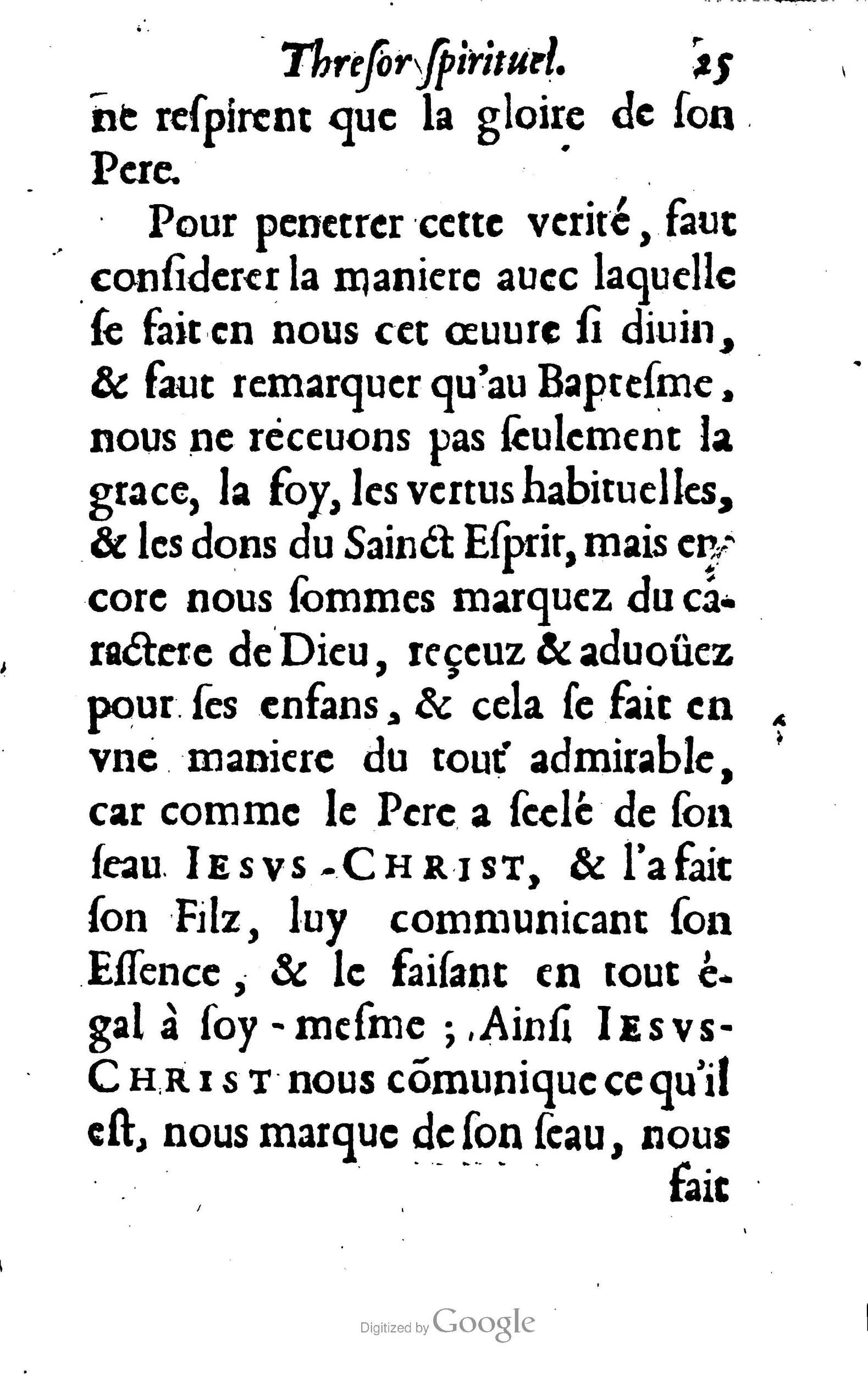 1633 - François Waudré - Trésor spirituel contenant les excellences du christianisme - BM Lyon