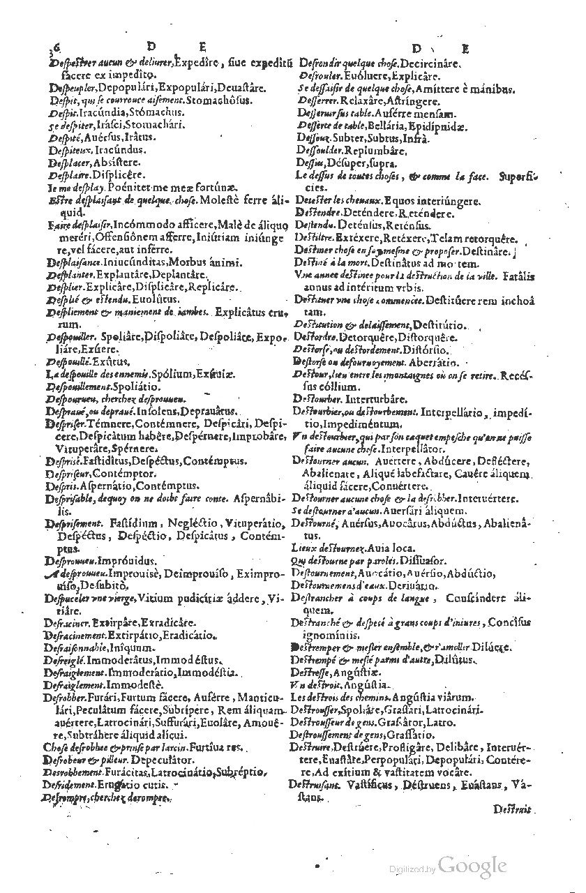 1585 - Simphorianum Beraud et Stephanum Michaëlem - Trésor des mots et traits français - Barcelone