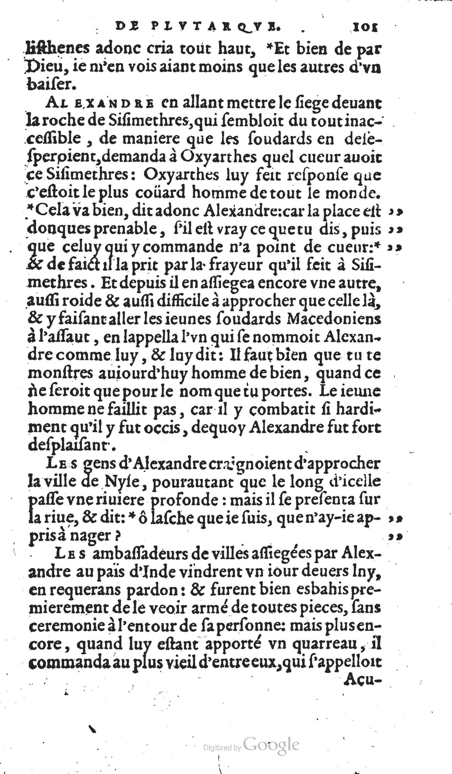 1567 - Willem Silvius - Trésor des vies de Plutarque - Anvers Musée Plantin-Moretus