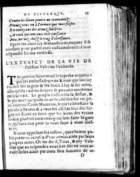 1574 - Benoît Rigaud - Trésor des vies de Plutarque - Avignon