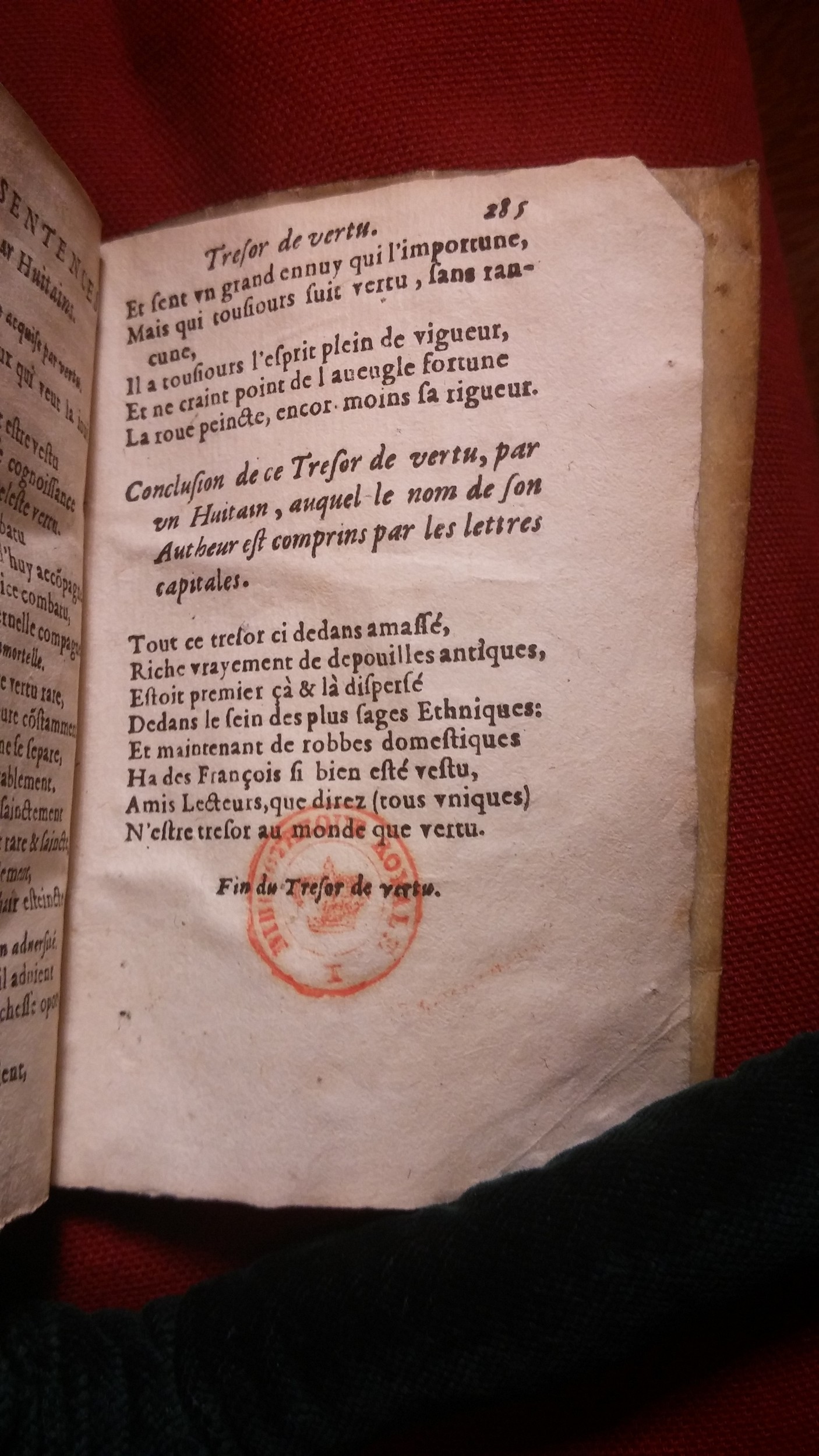 1583 - Benoît Rigaud - Trésor de vertu - BnF