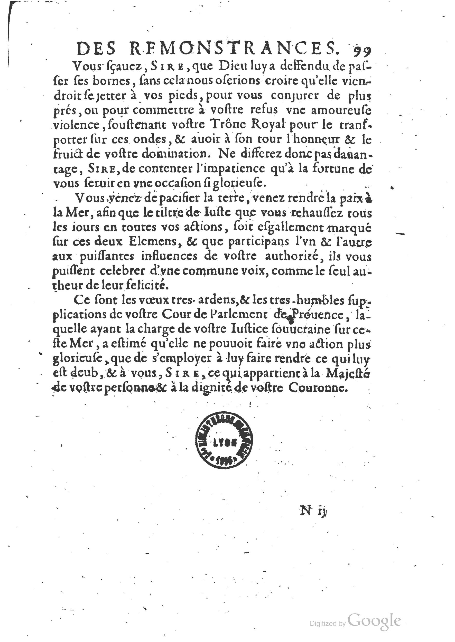1654 - Michel Bobin - Trésor des harangues, remontrances et oraisons funèbres - BM Lyon